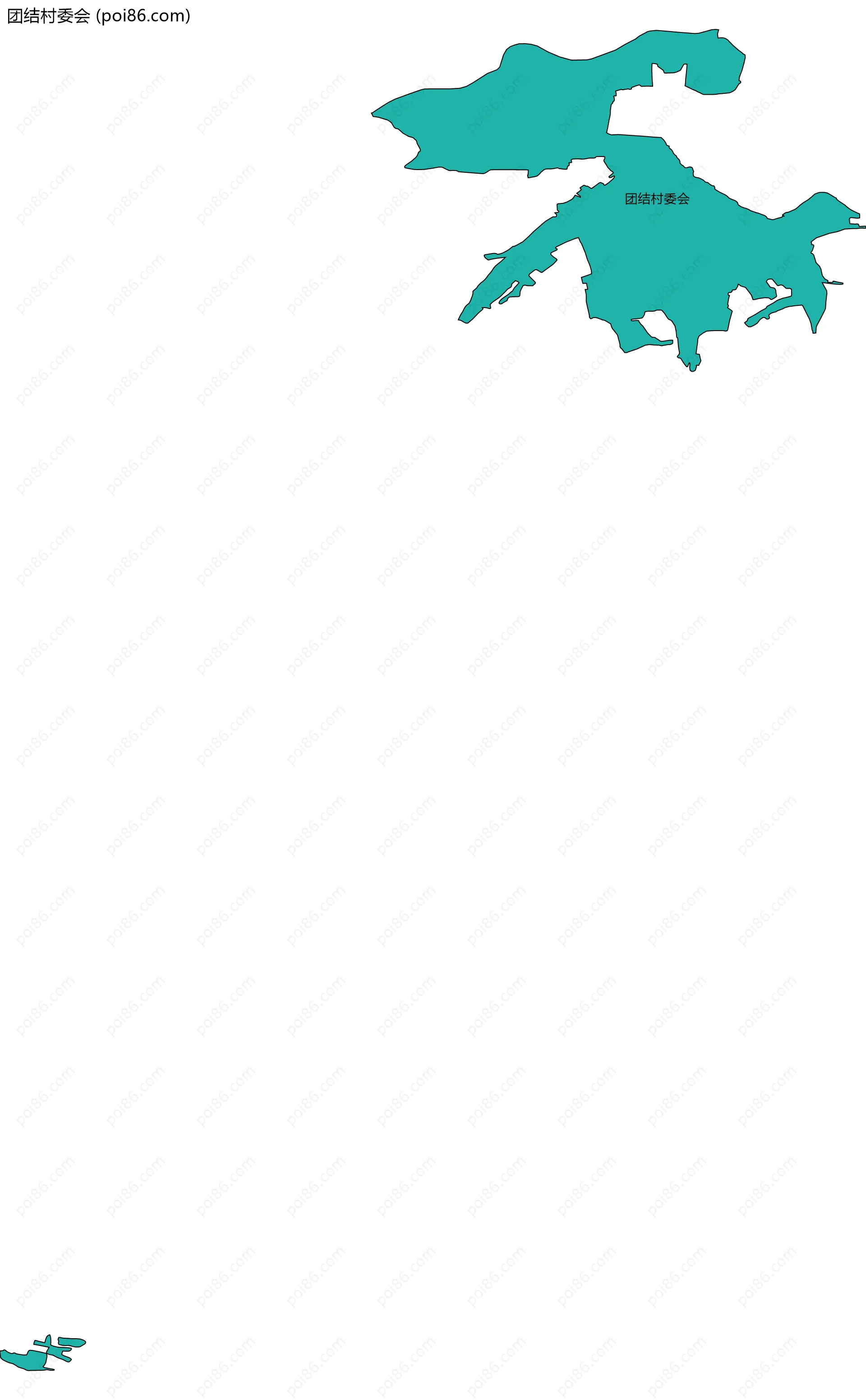 团结村委会边界地图
