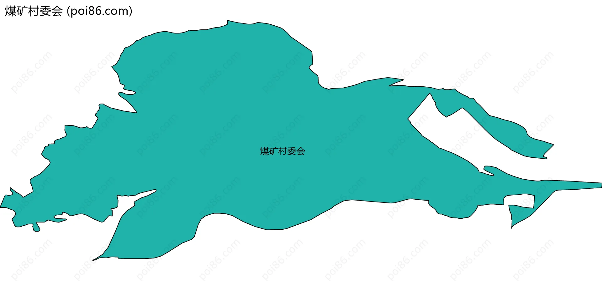 煤矿村委会边界地图