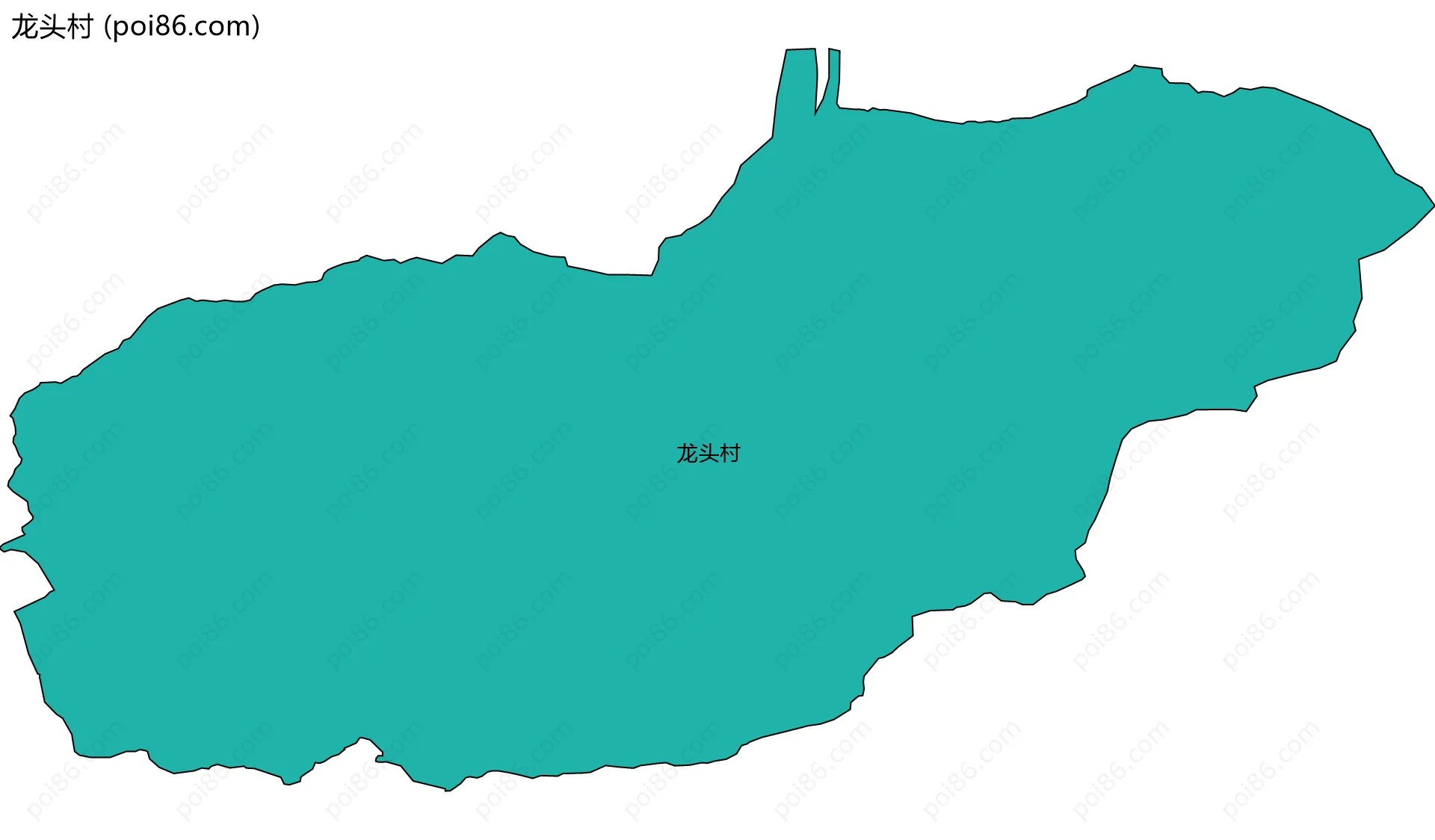 龙头村边界地图