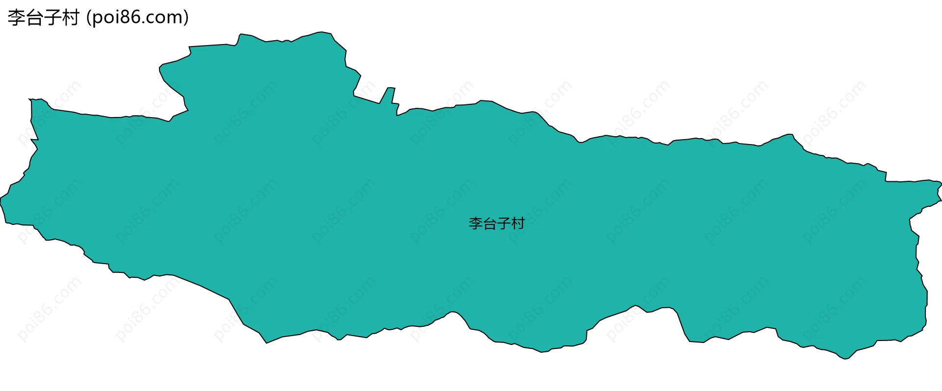 李台子村边界地图