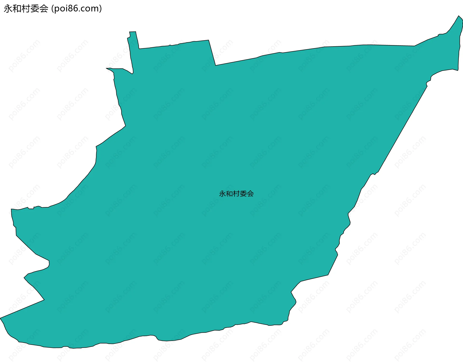 永和村委会边界地图