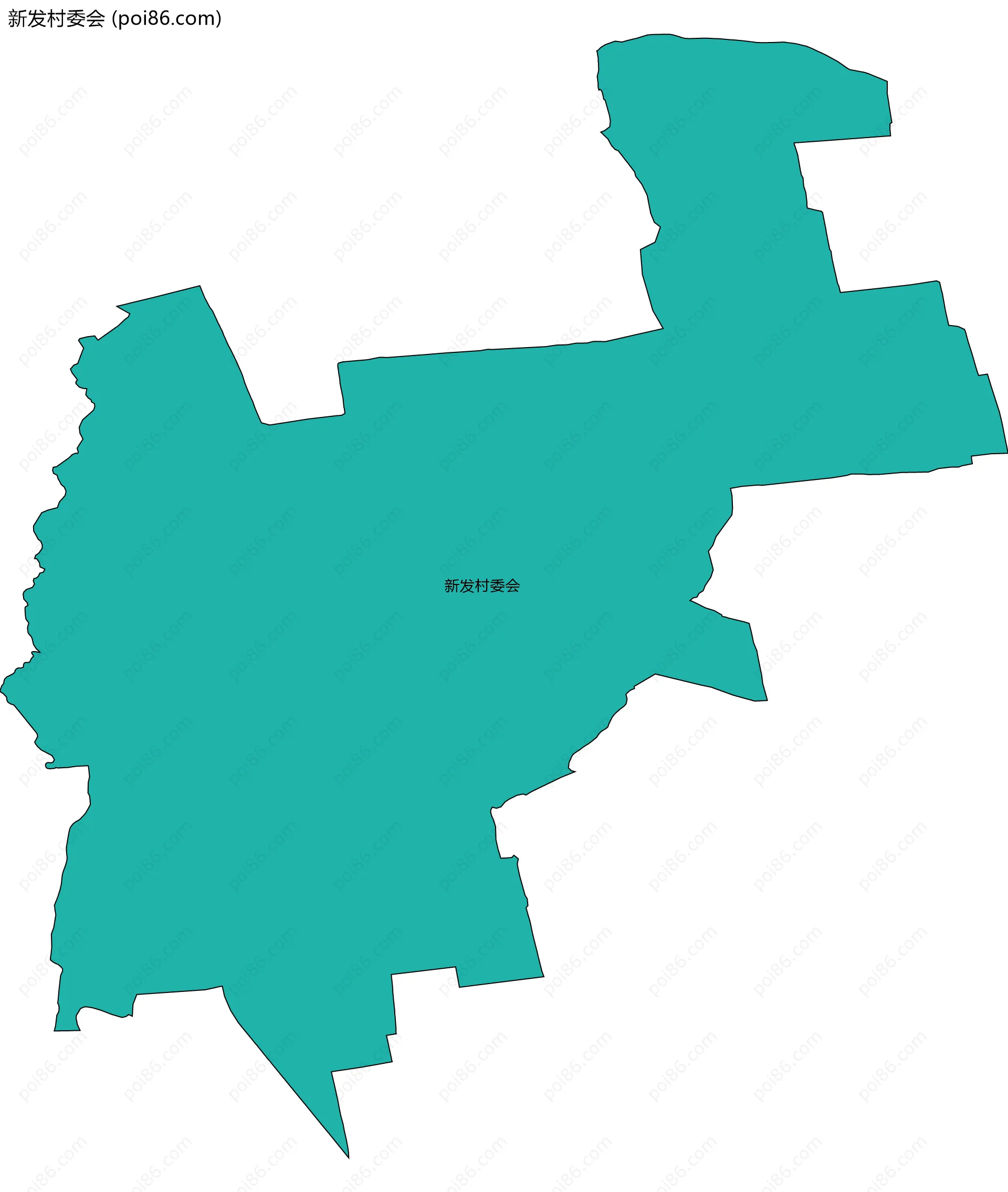 新发村委会边界地图