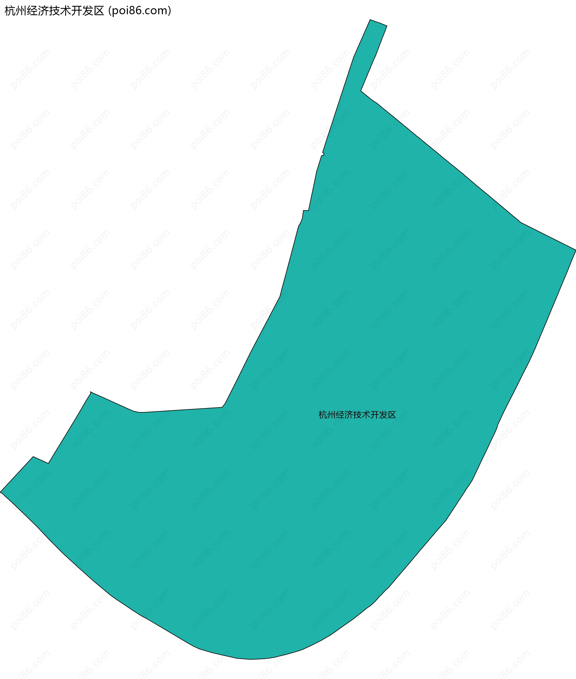 杭州经济技术开发区边界地图