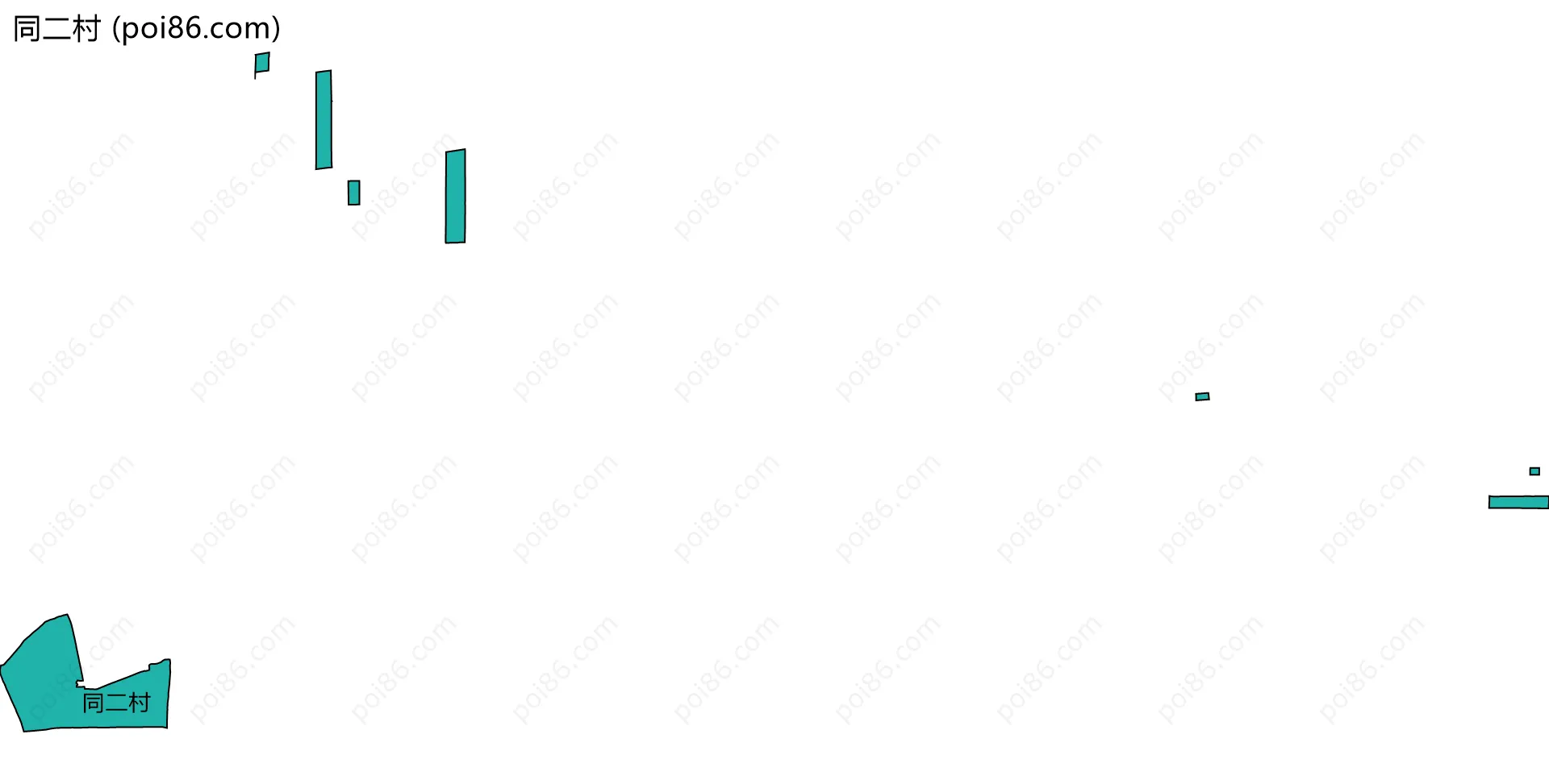 同二村边界地图