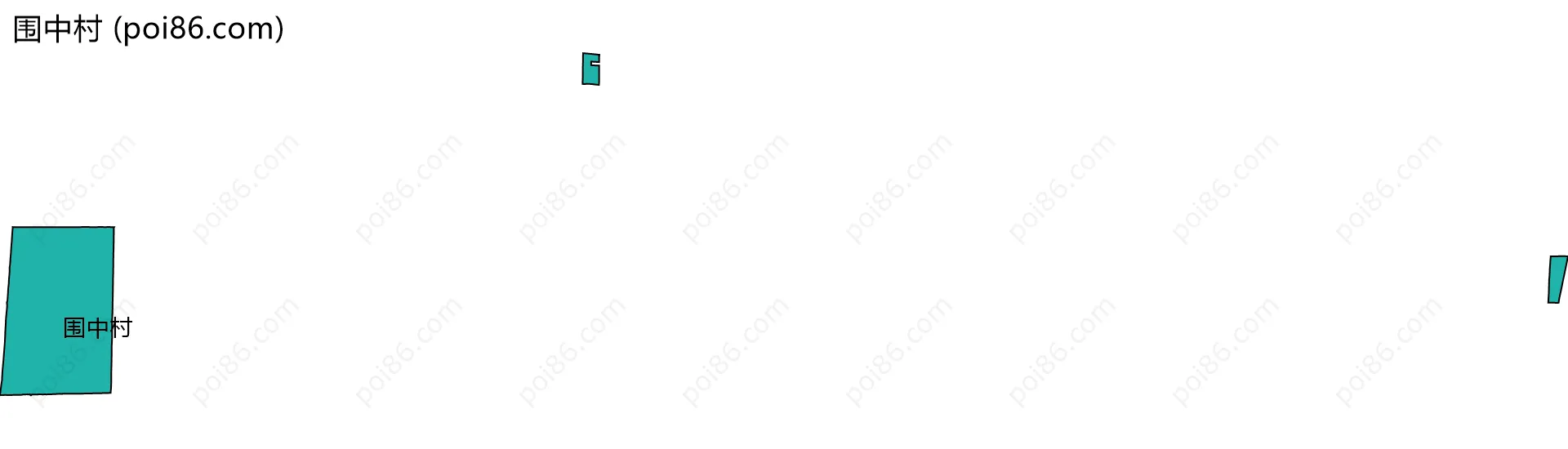 围中村边界地图