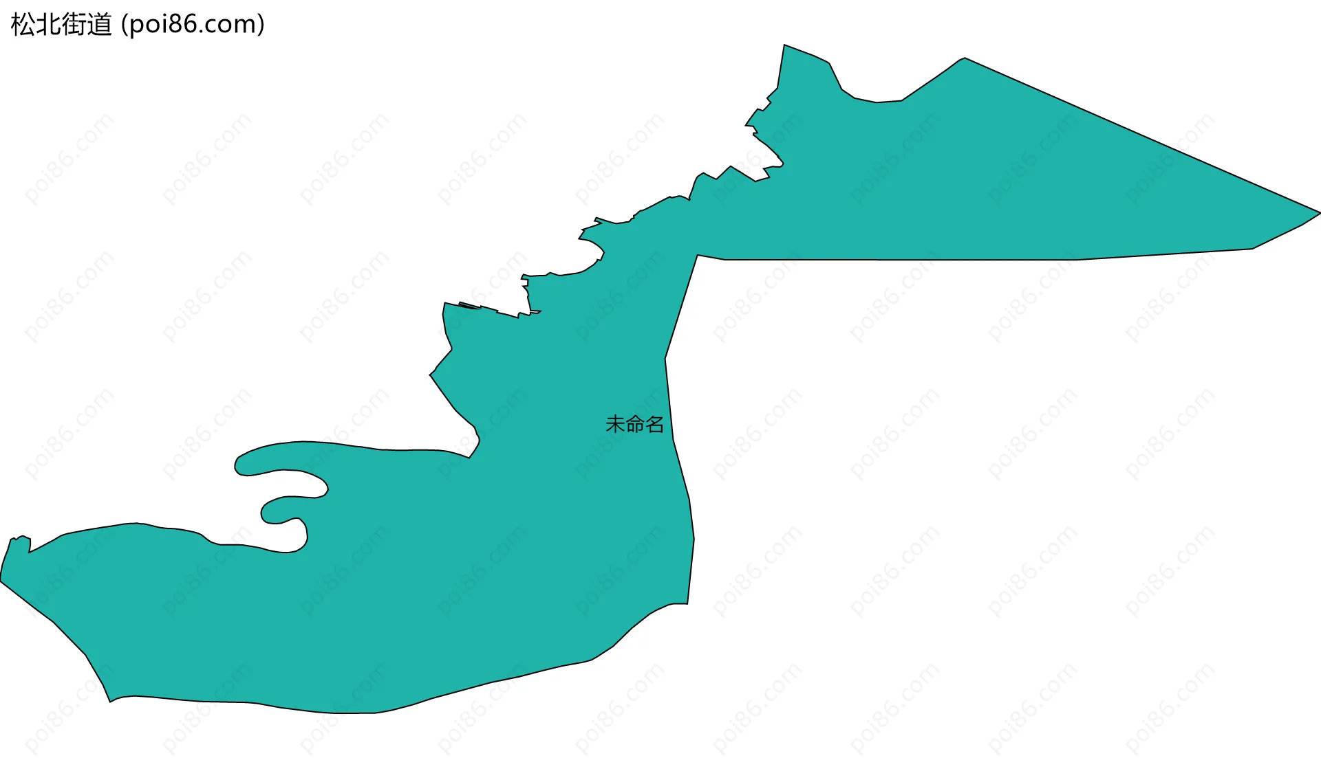 松北街道边界地图(五级行政区划)