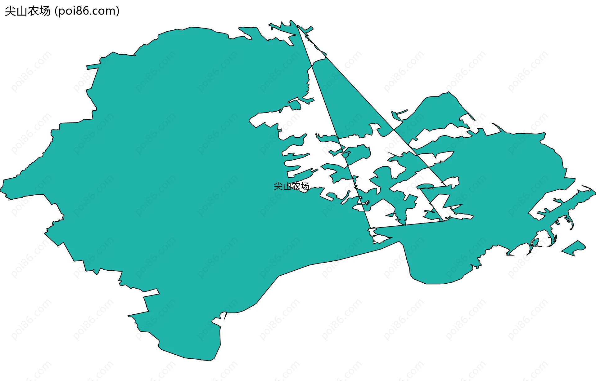 尖山农场边界地图