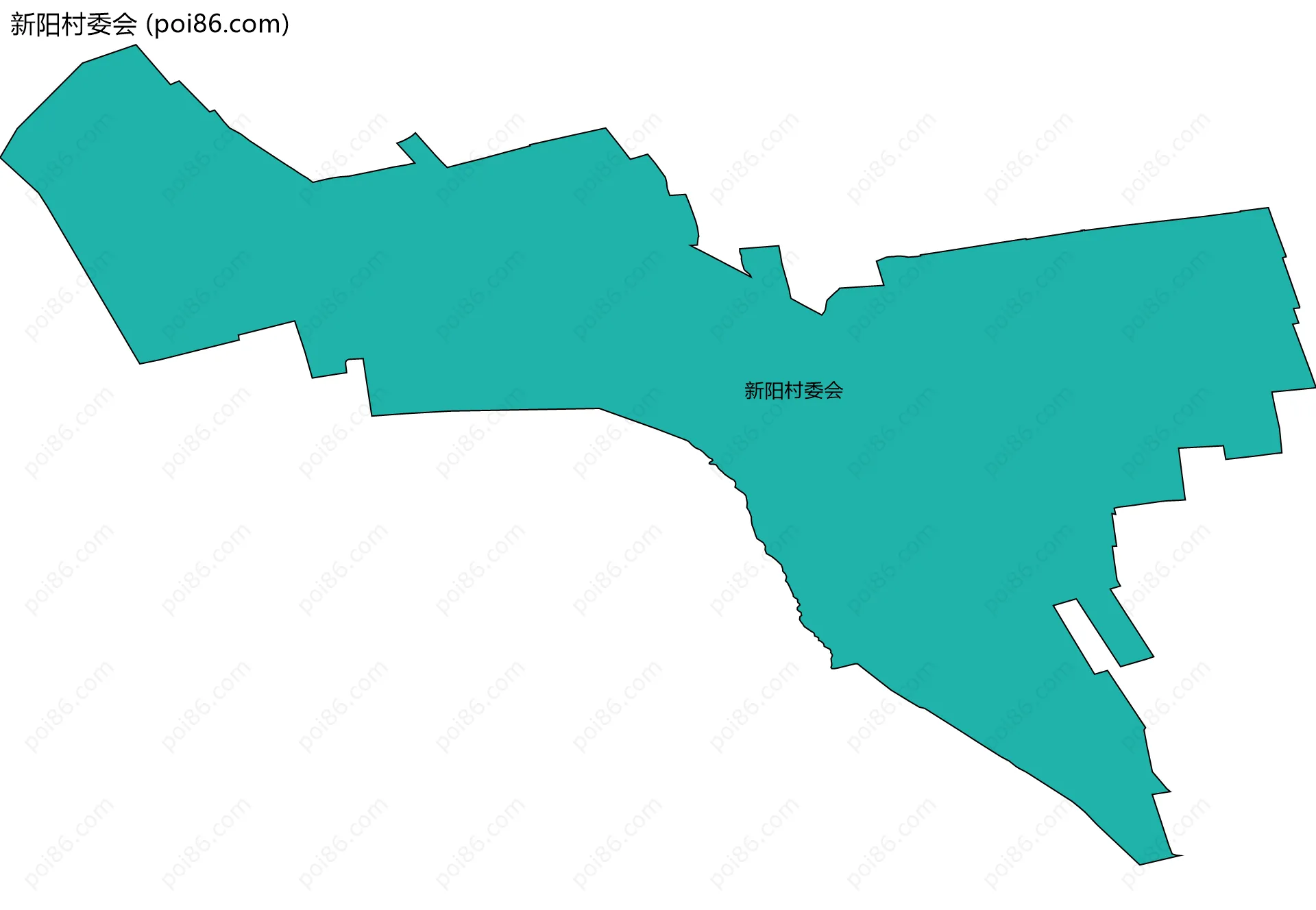 新阳村委会边界地图