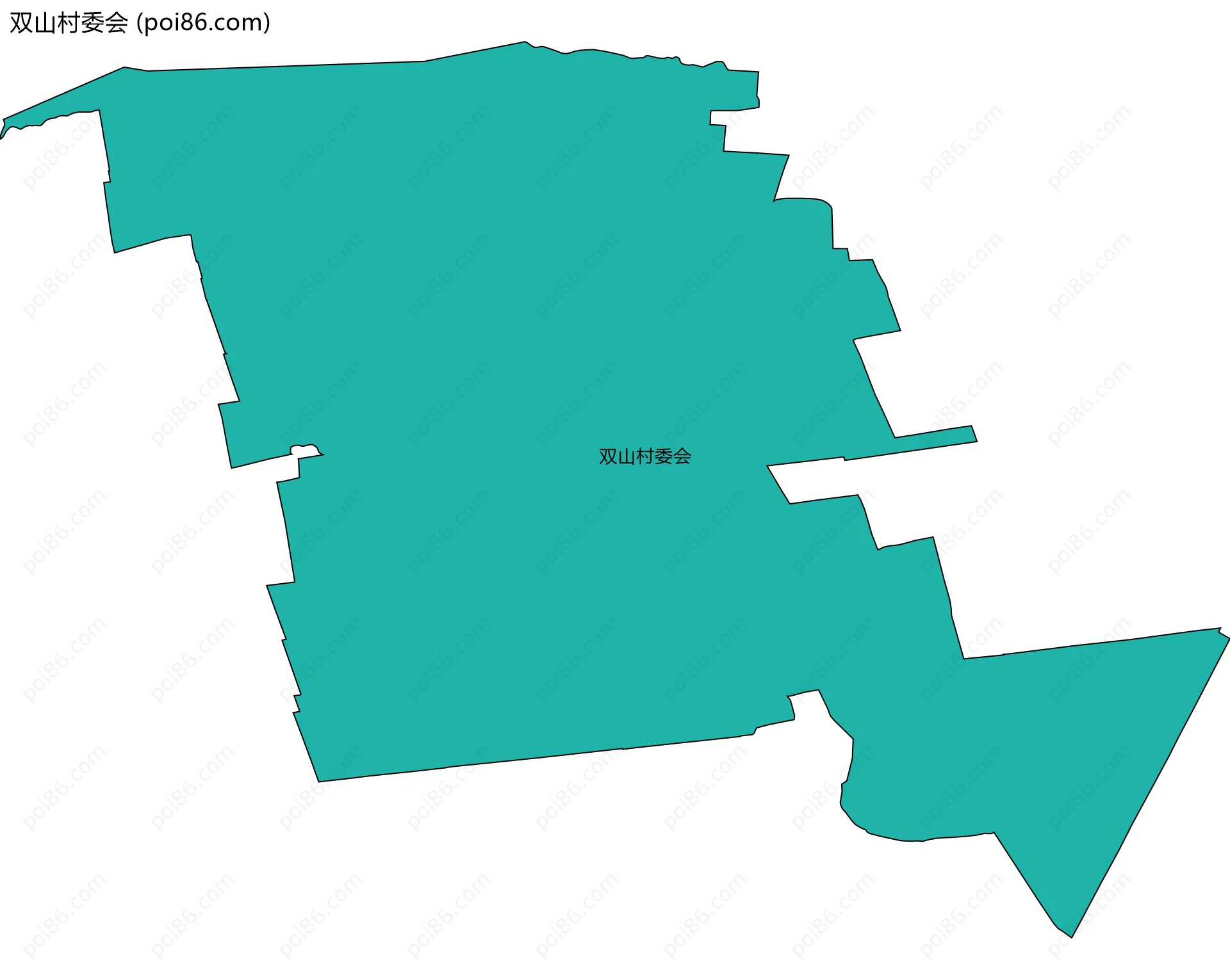 双山村委会边界地图