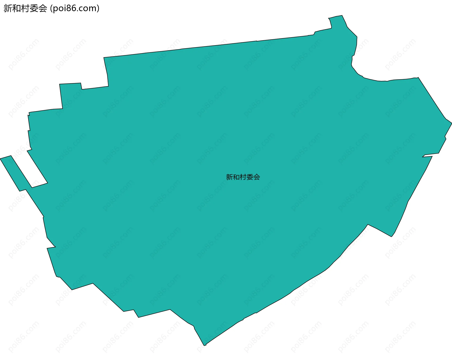 新和村委会边界地图