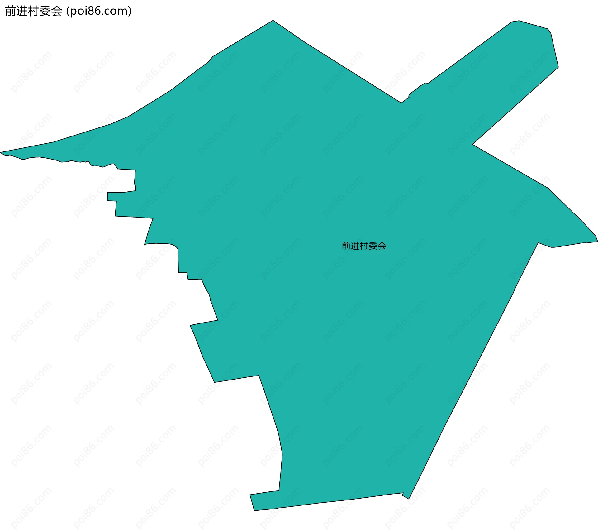 前进村委会边界地图