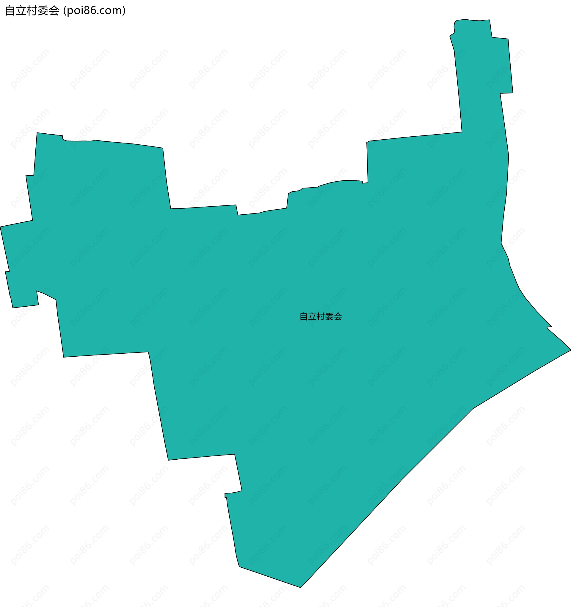 自立村委会边界地图