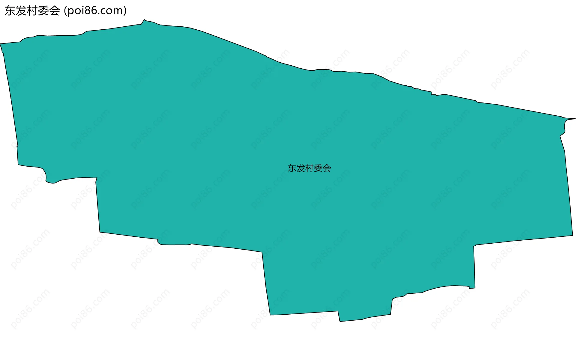 东发村委会边界地图