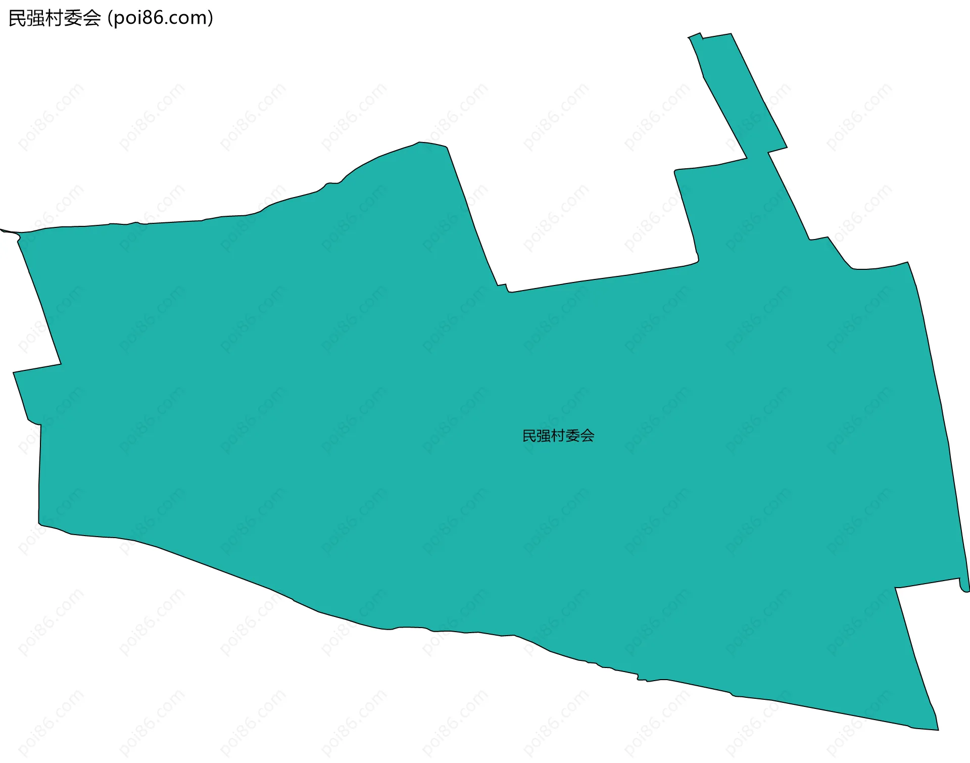 民强村委会边界地图