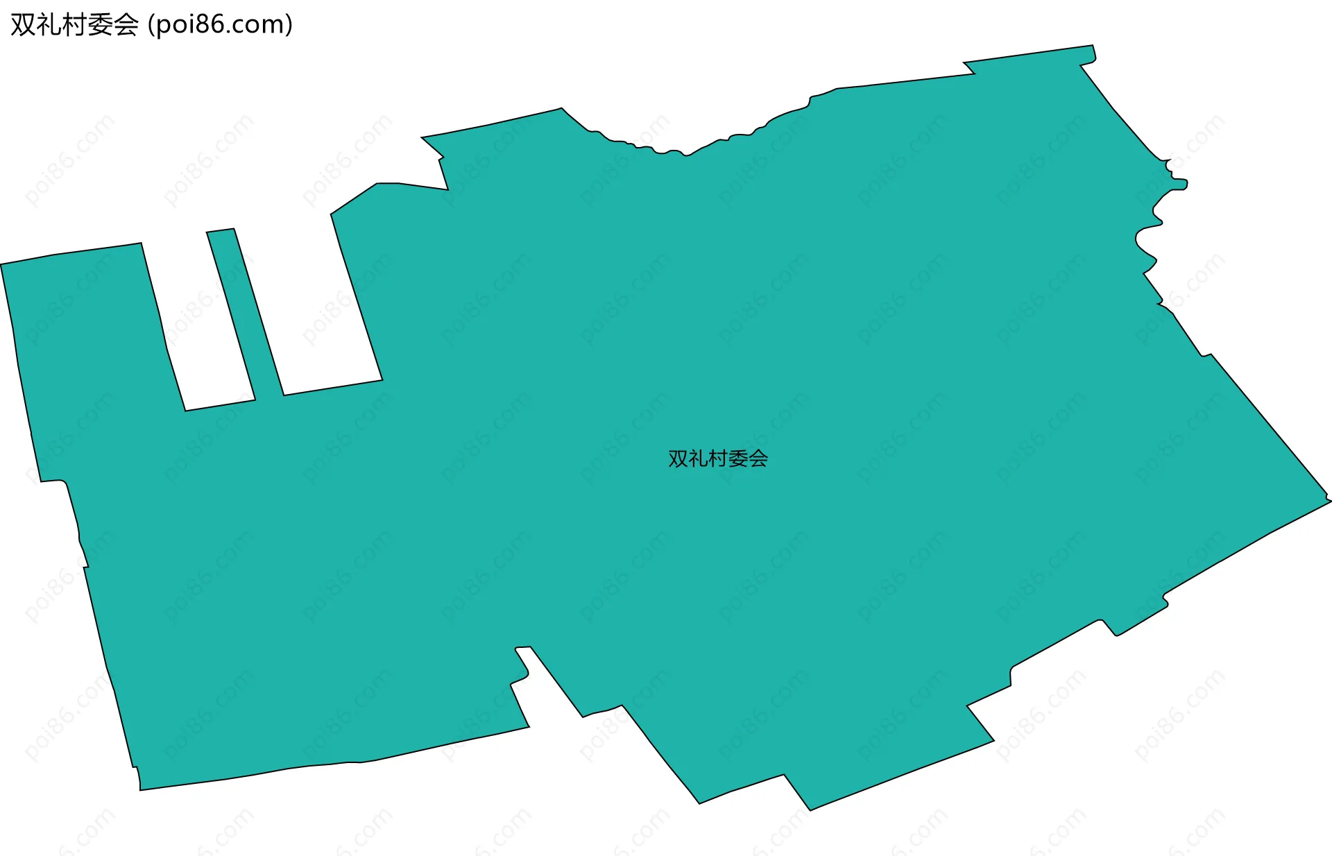 双礼村委会边界地图
