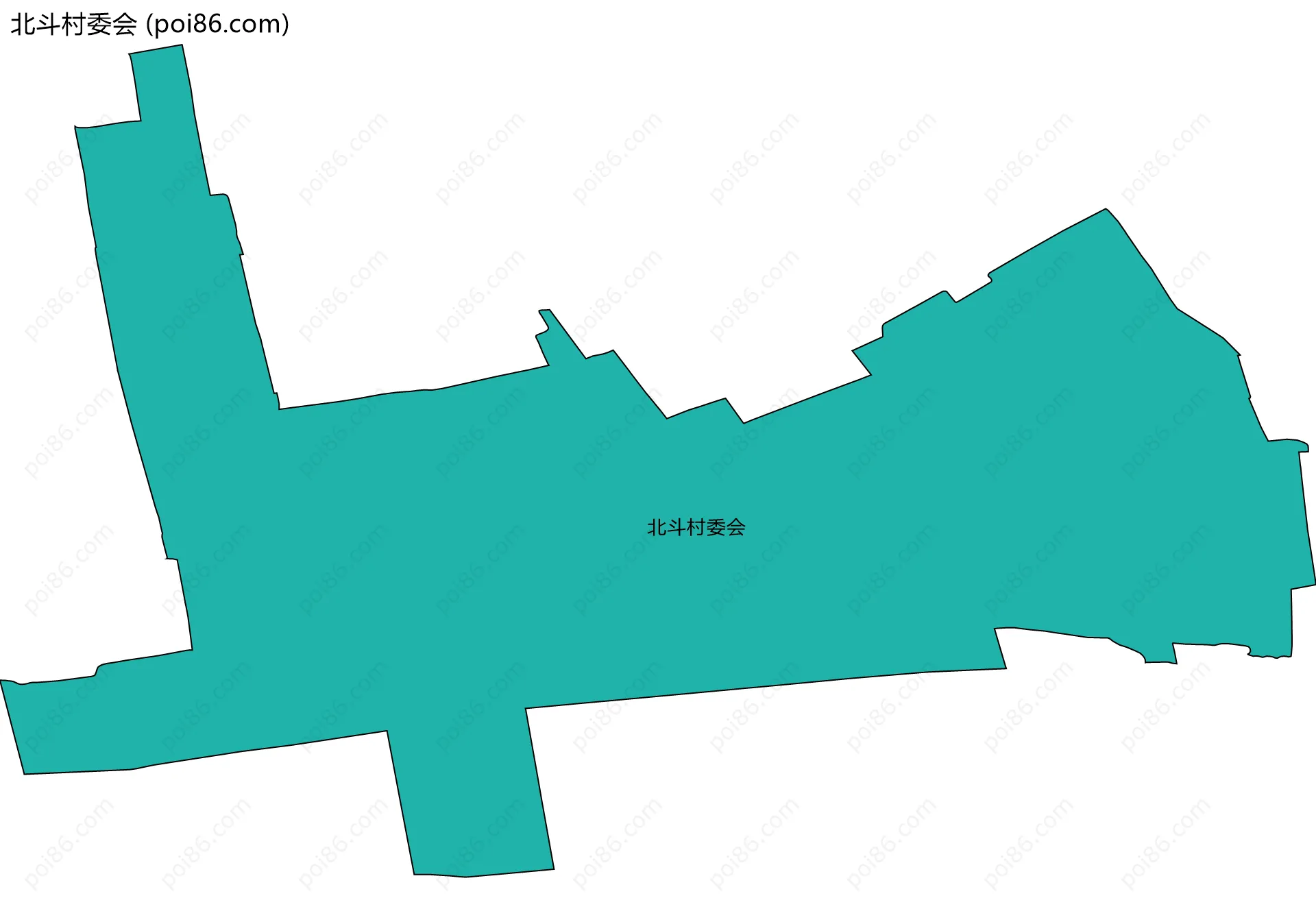 北斗村委会边界地图