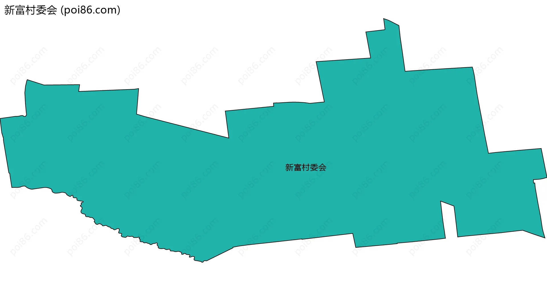 新富村委会边界地图