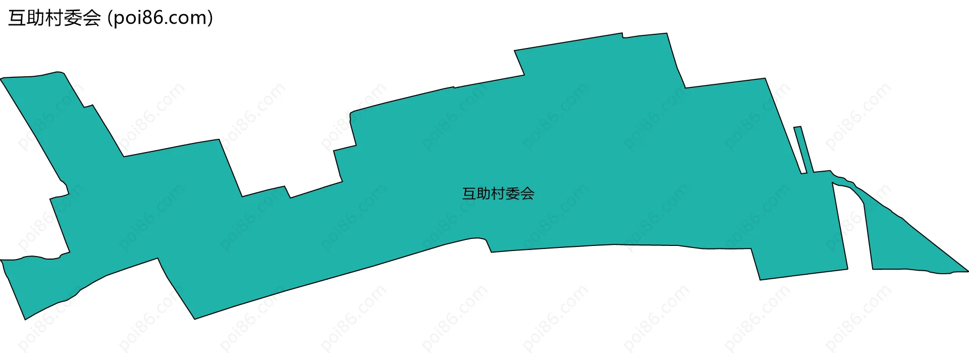 互助村委会边界地图