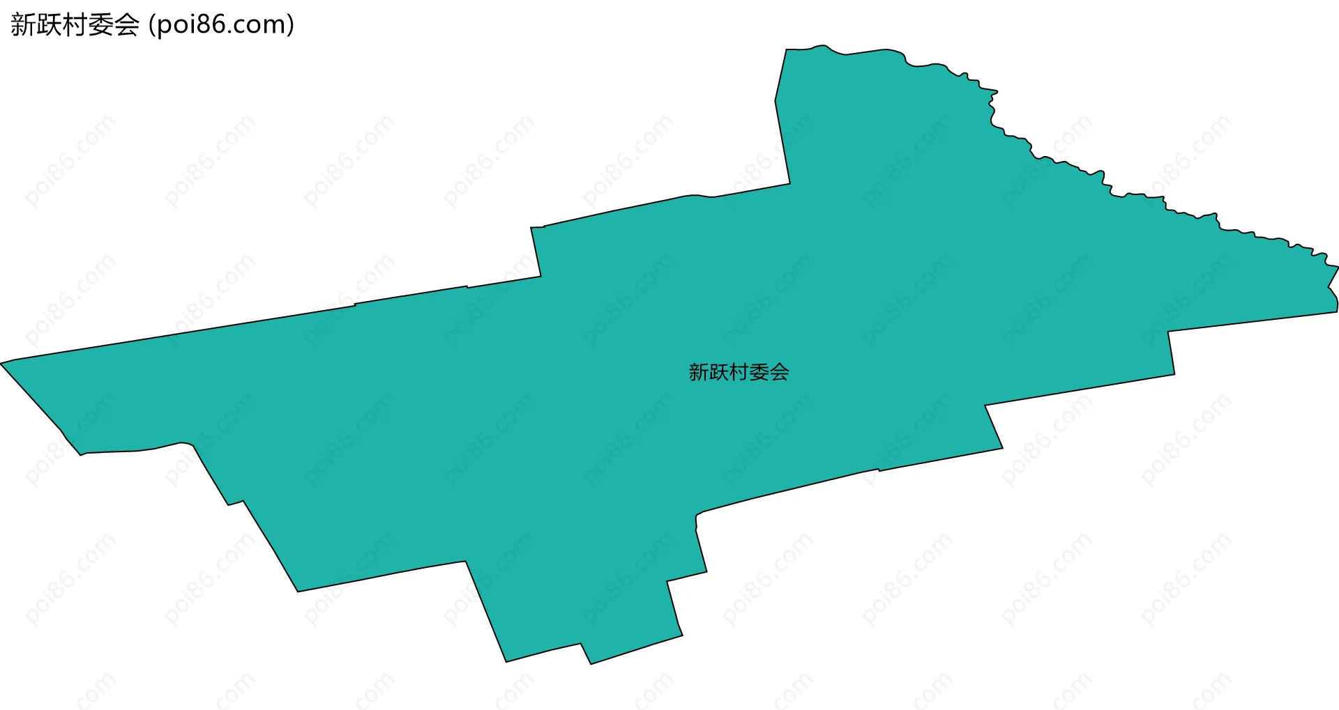 新跃村委会边界地图