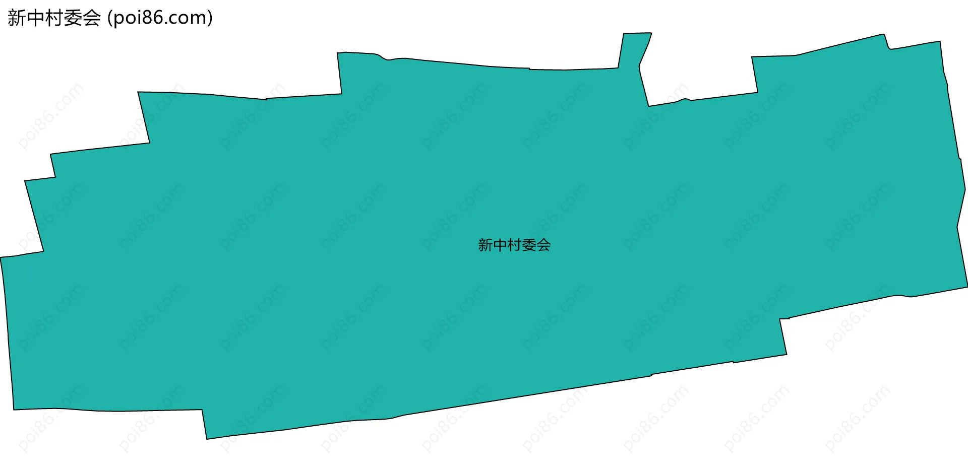 新中村委会边界地图