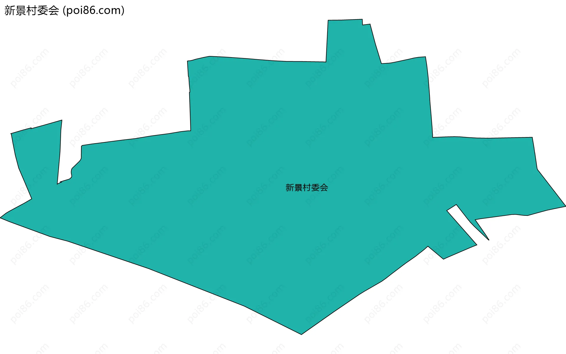 新景村委会边界地图