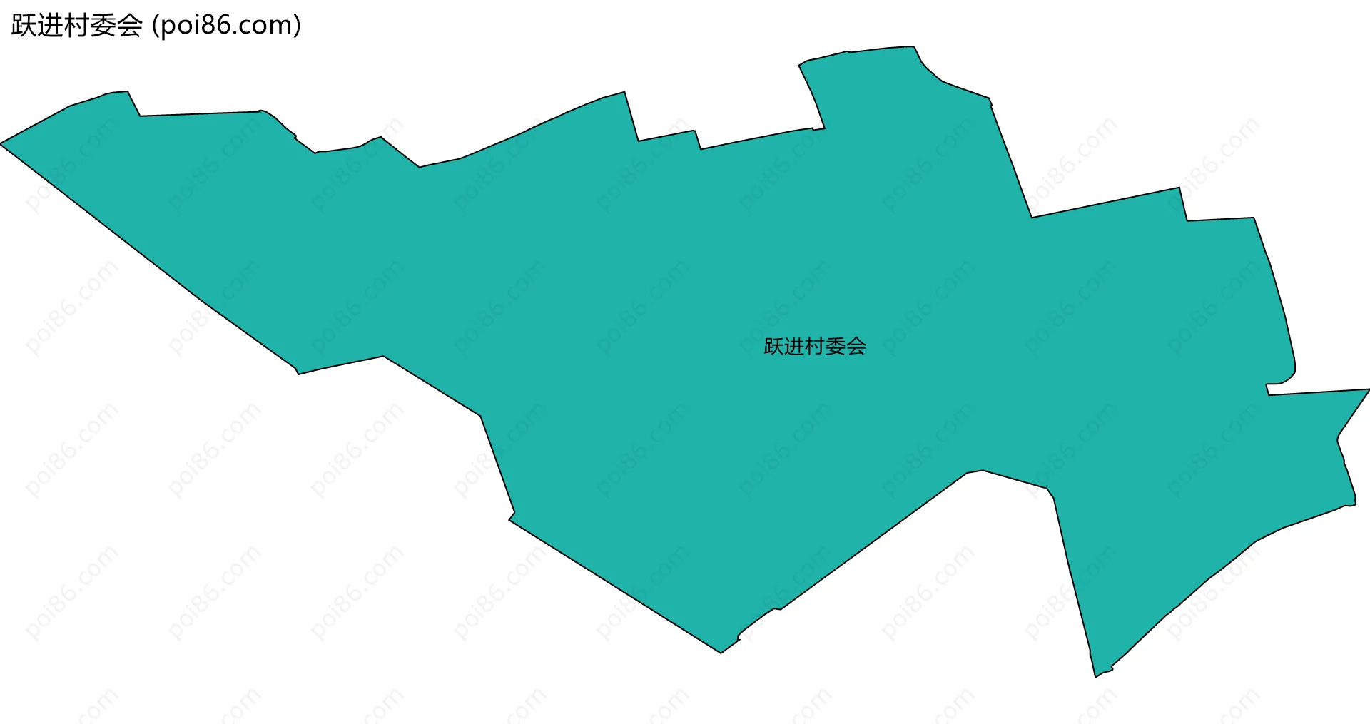 跃进村委会边界地图