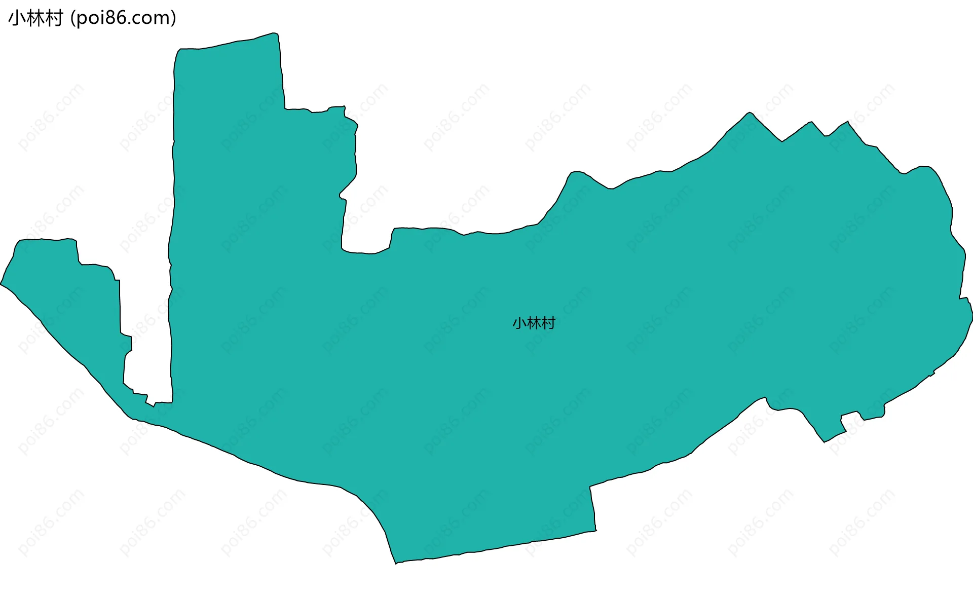 小林村边界地图