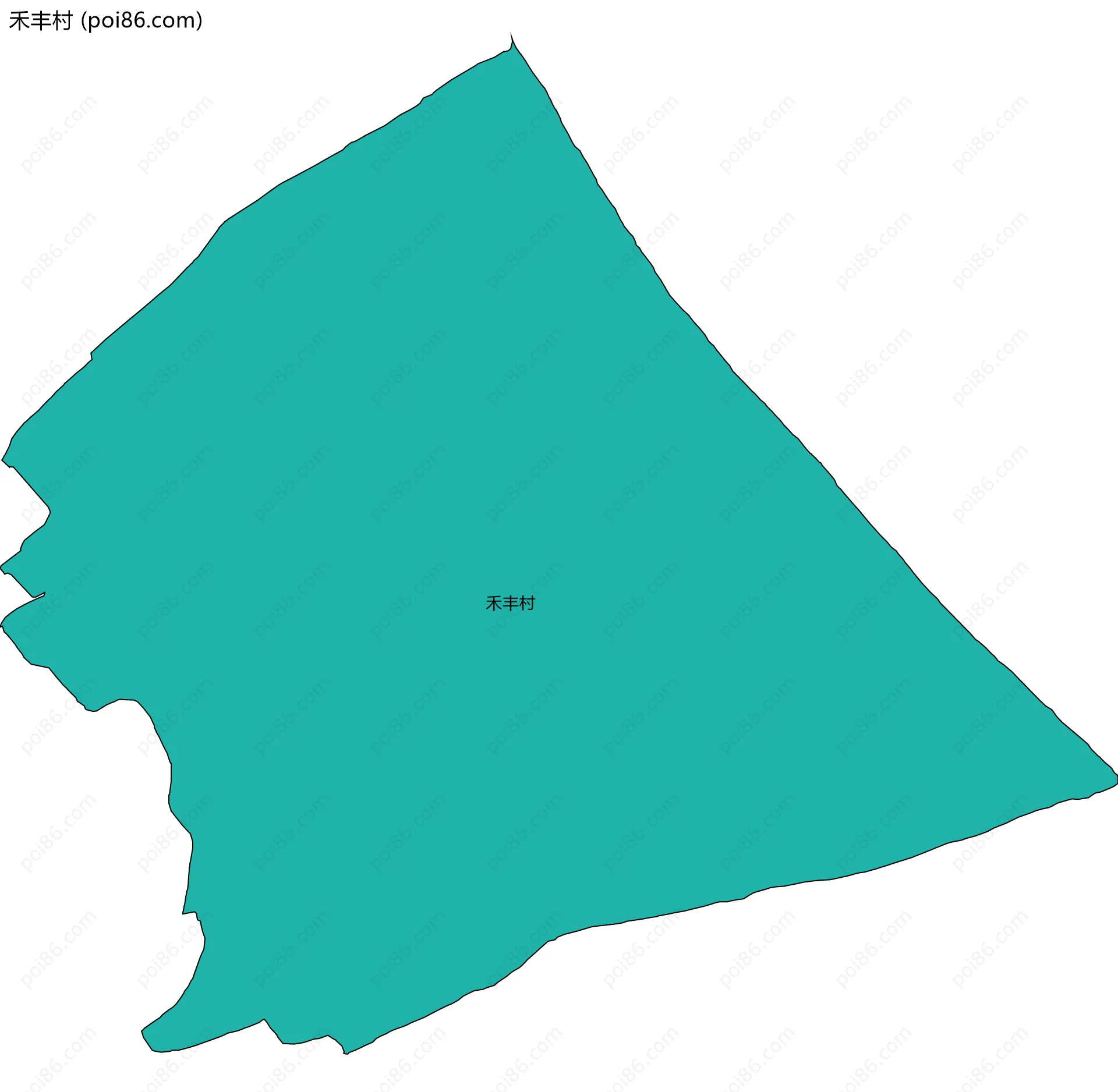 禾丰村边界地图