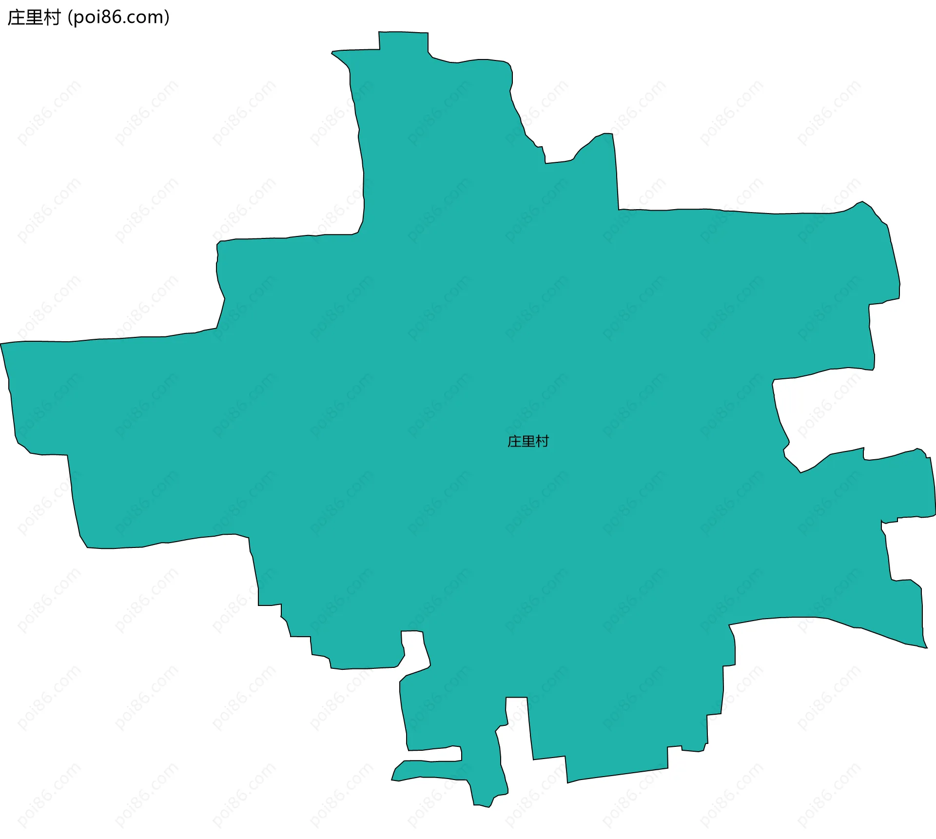 庄里村边界地图