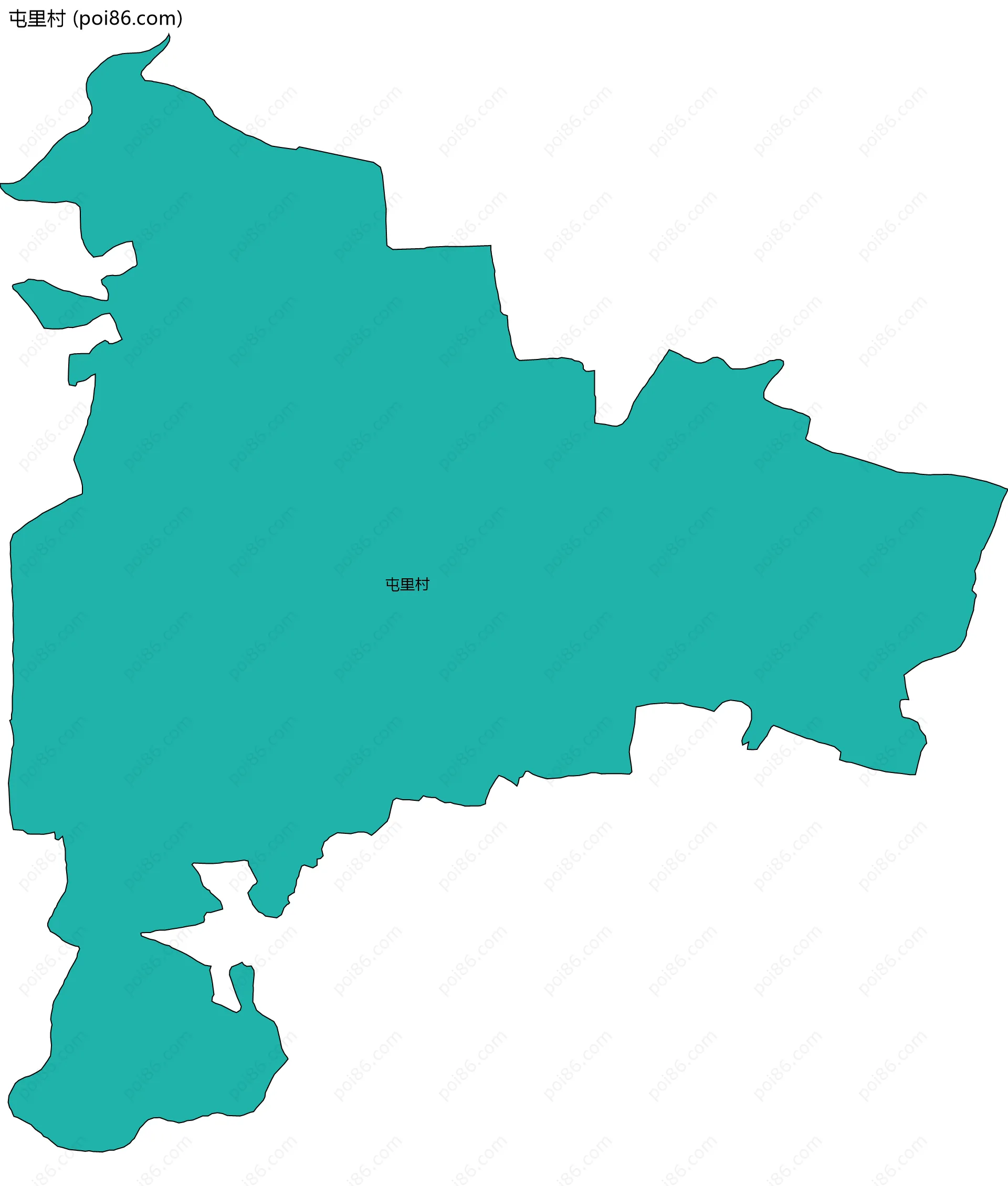 屯里村边界地图