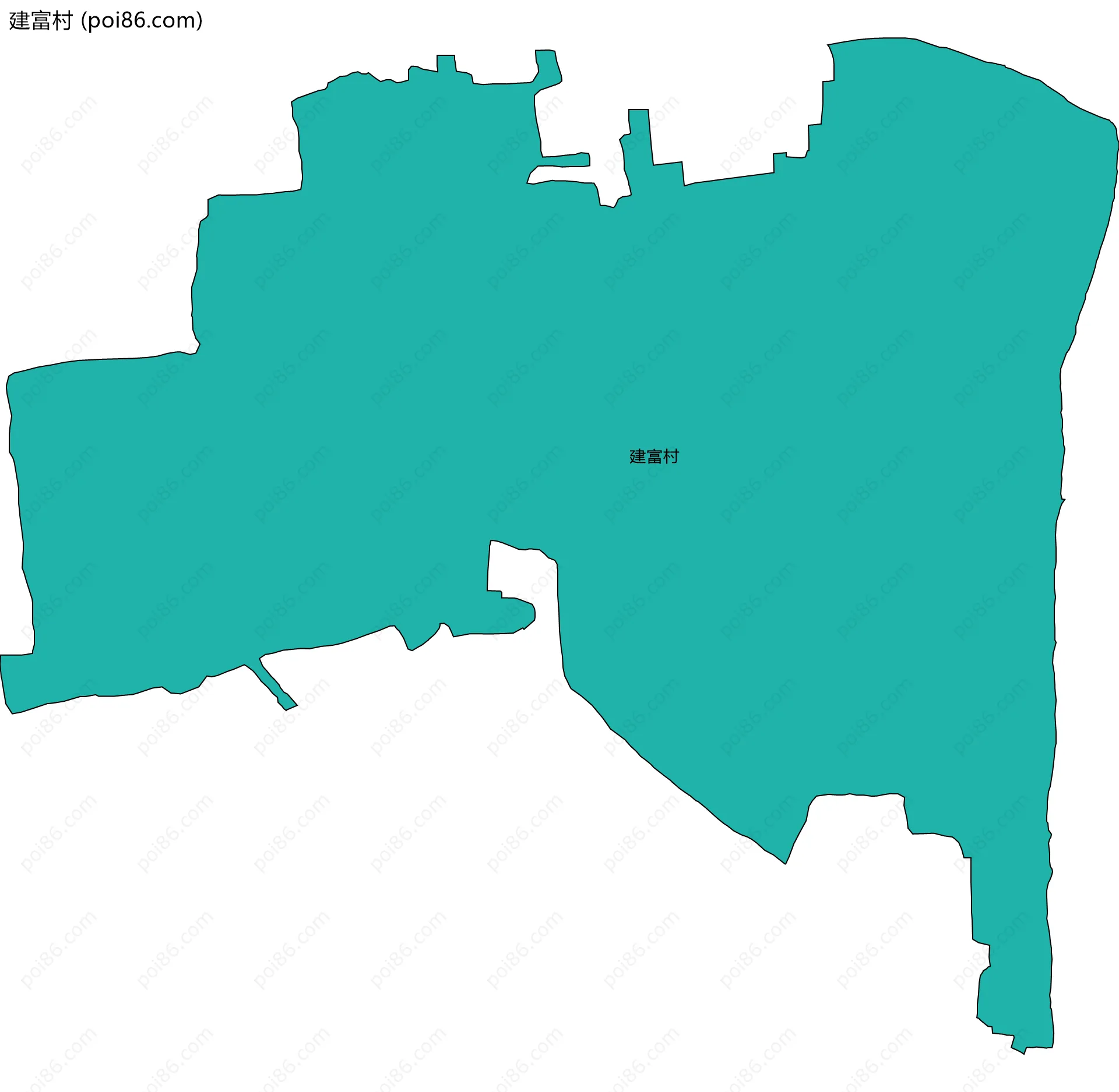建富村边界地图