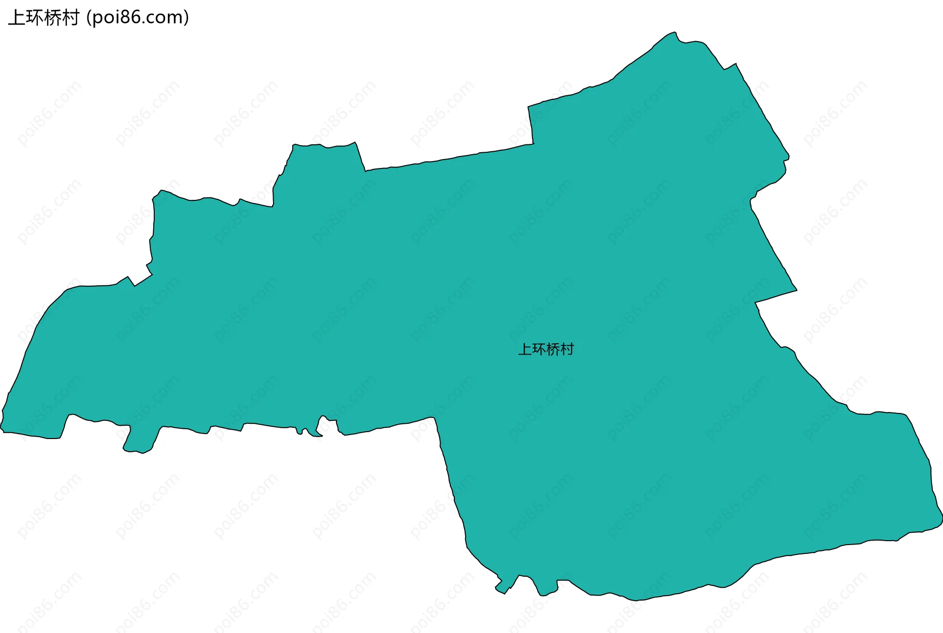 上环桥村边界地图