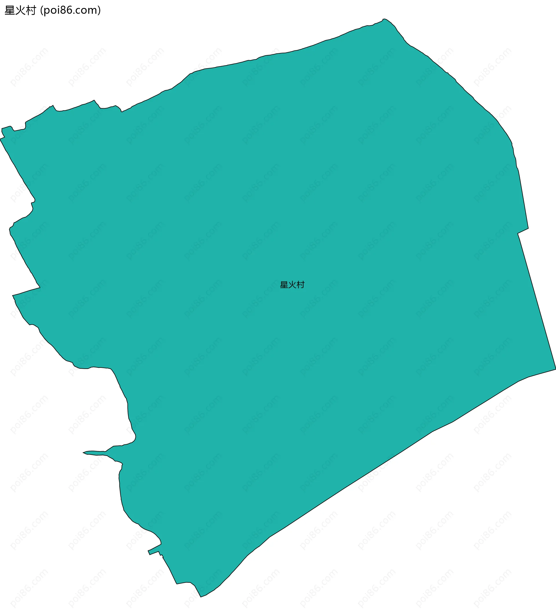 星火村边界地图