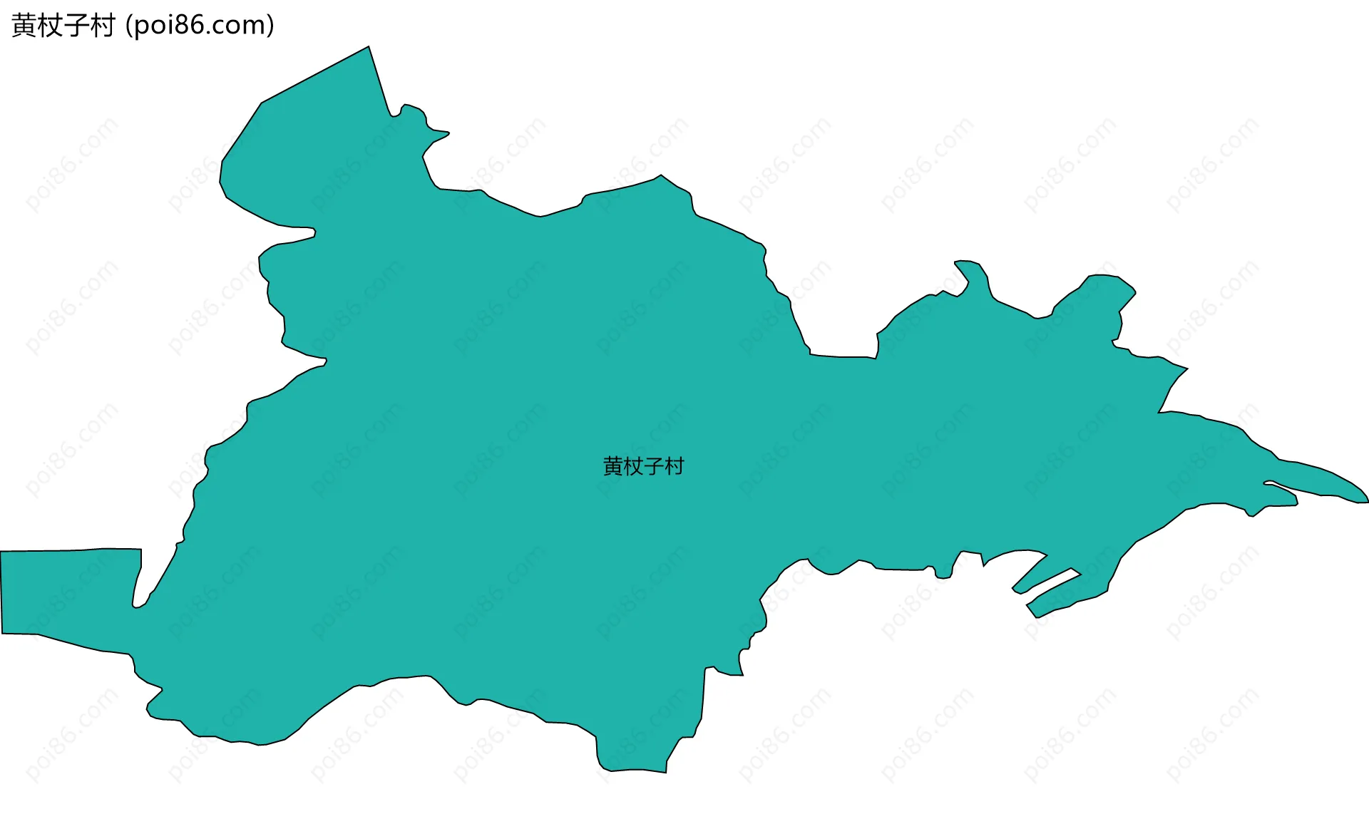 黄杖子村边界地图