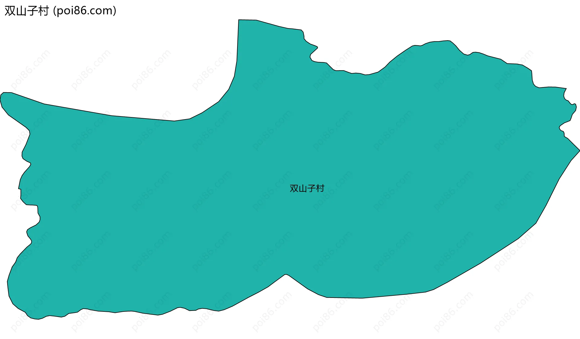 双山子村边界地图