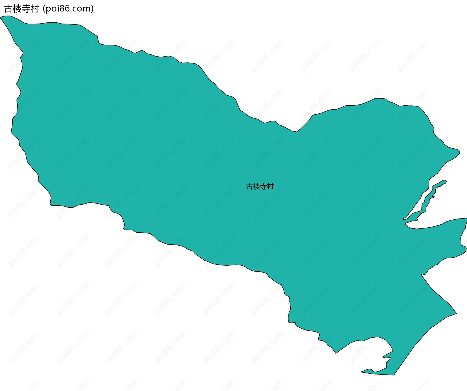 古楼寺村边界地图