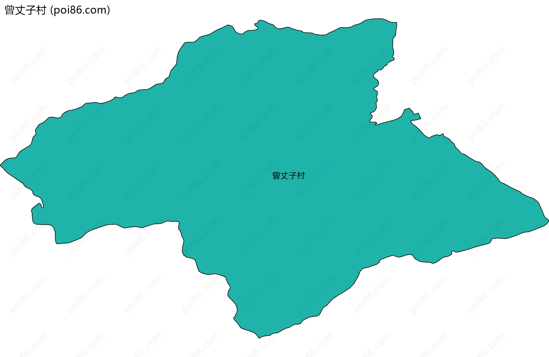 曾丈子村边界地图