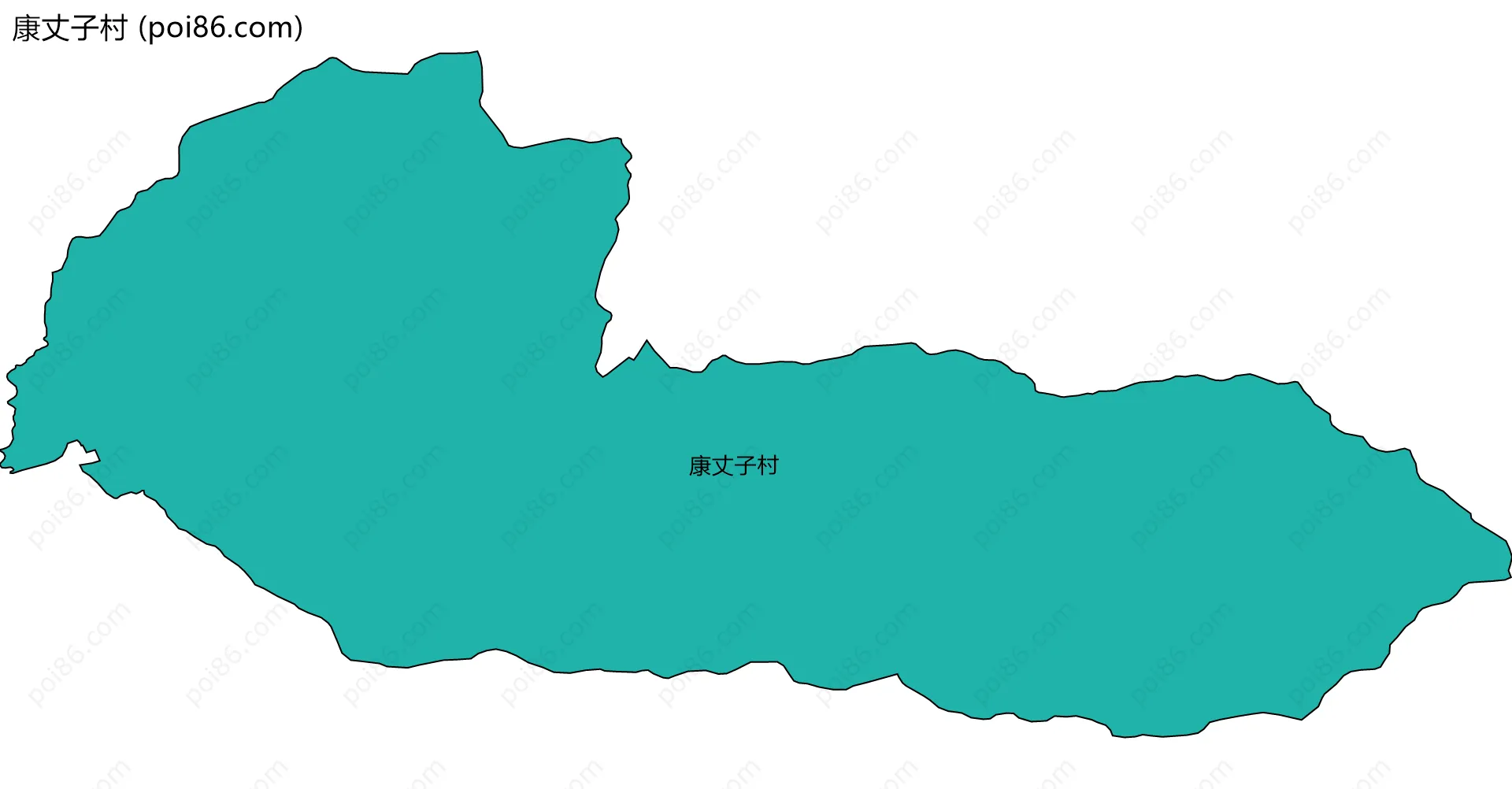 康丈子村边界地图