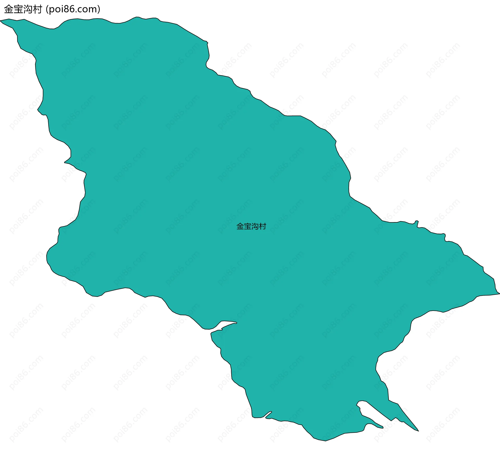 金宝沟村边界地图