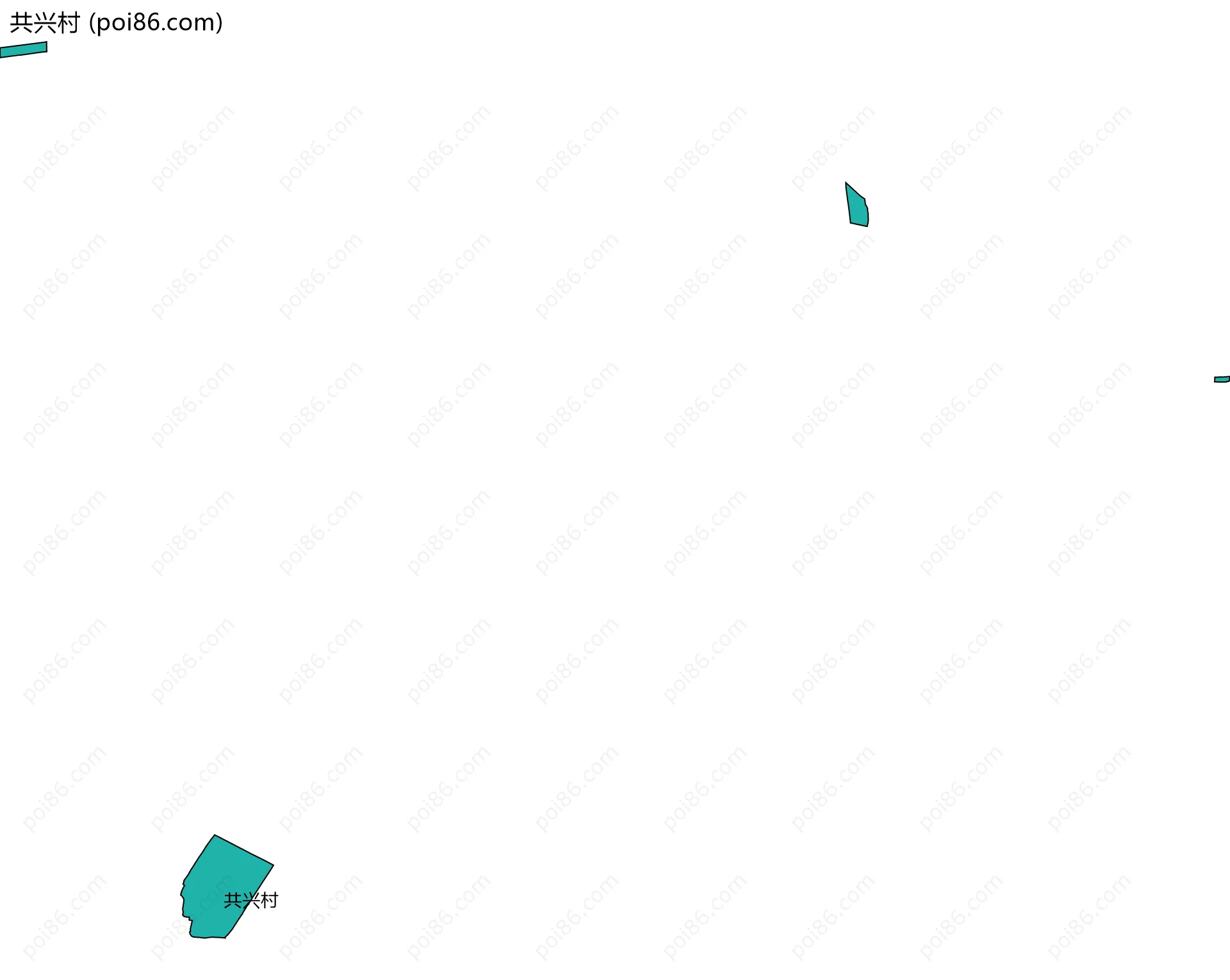 共兴村边界地图