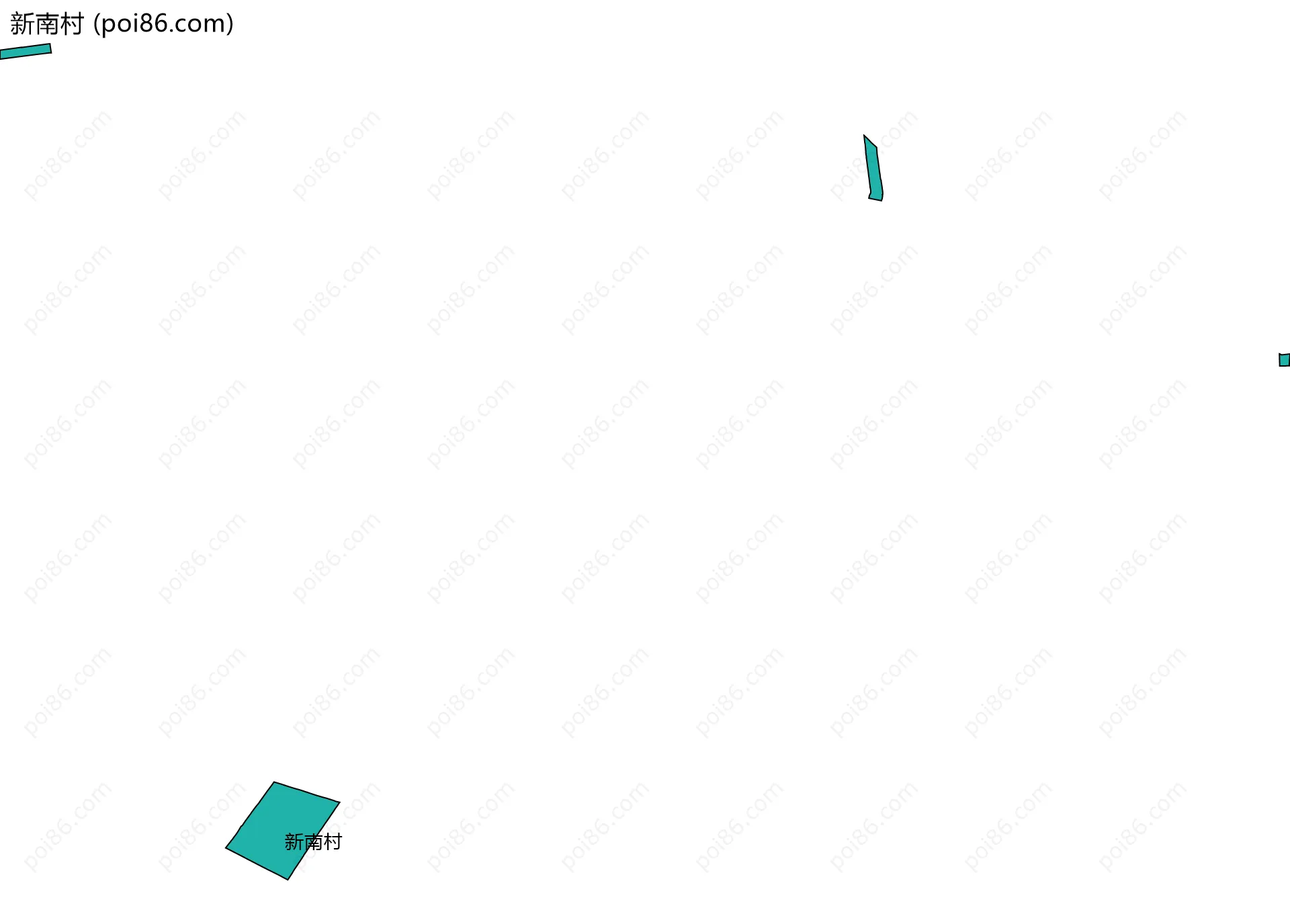新南村边界地图