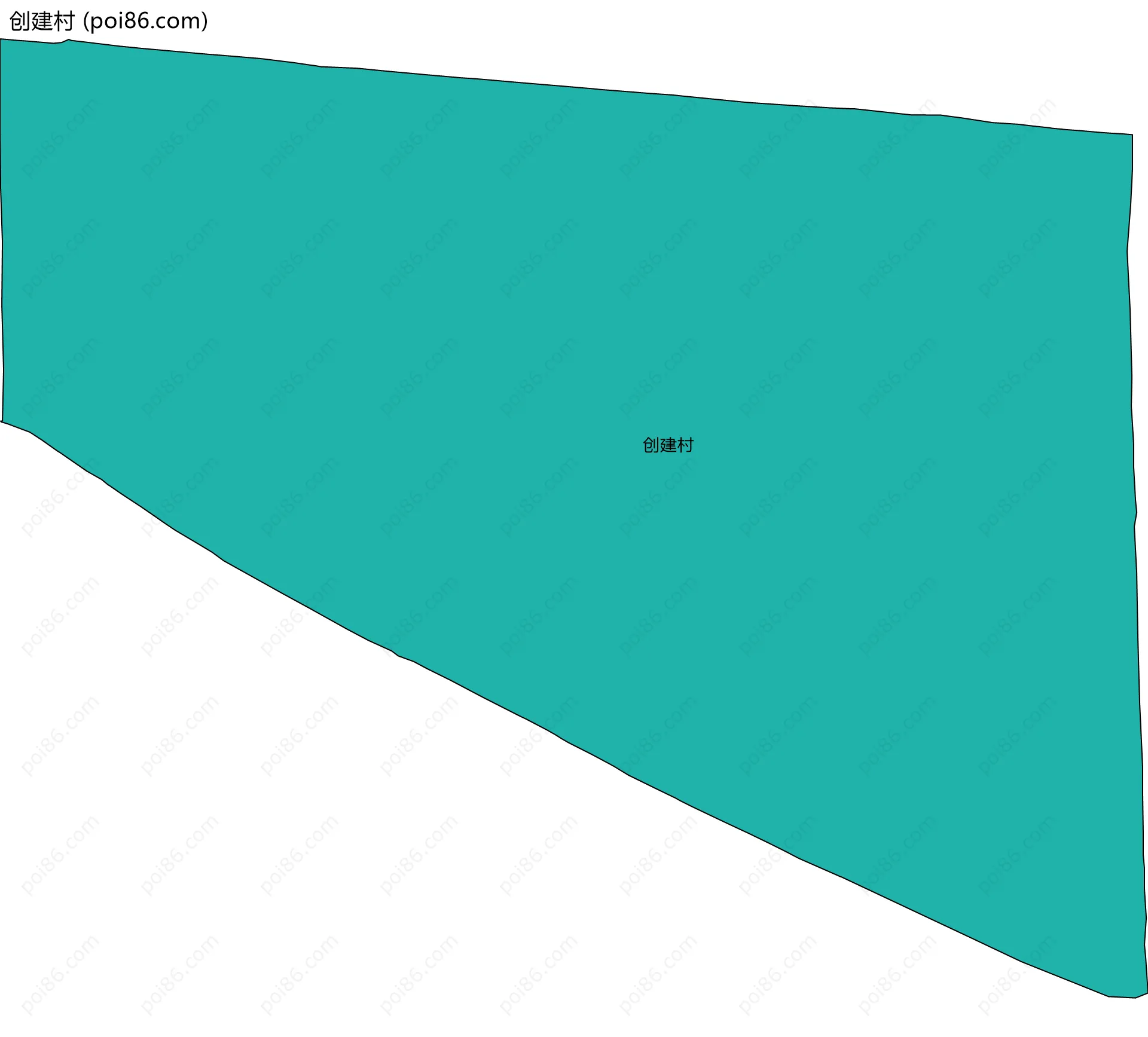创建村边界地图