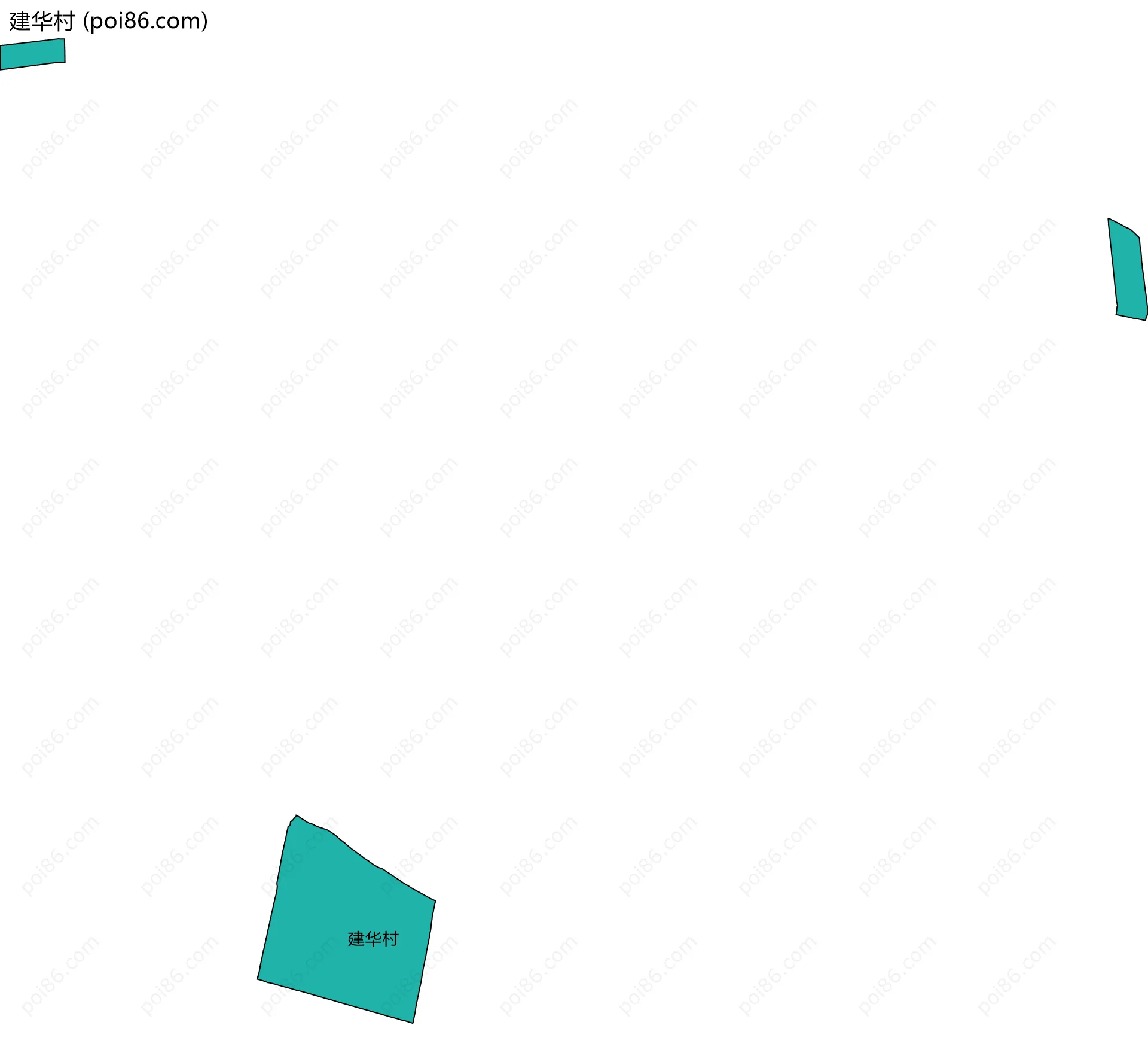 建华村边界地图