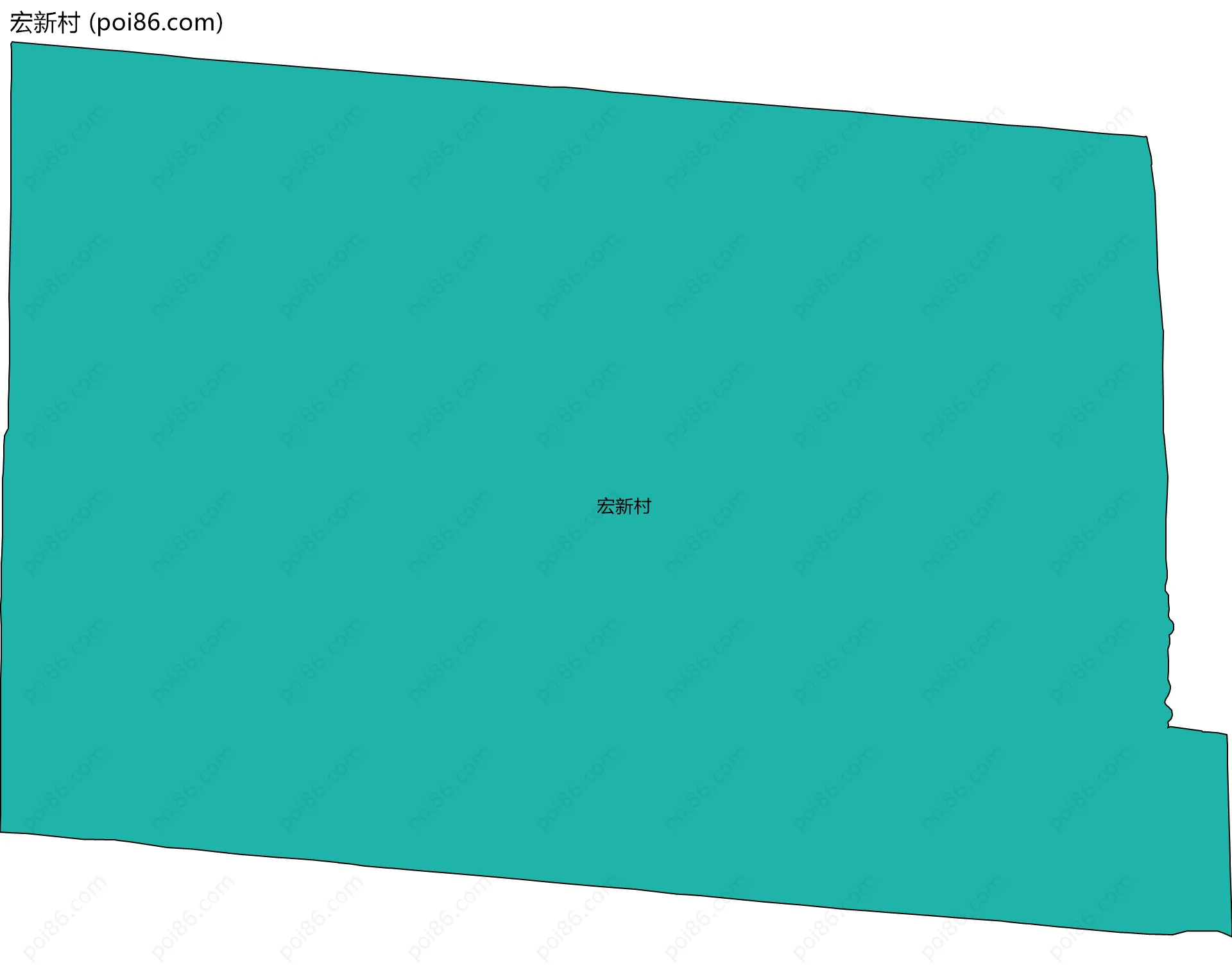 宏新村边界地图