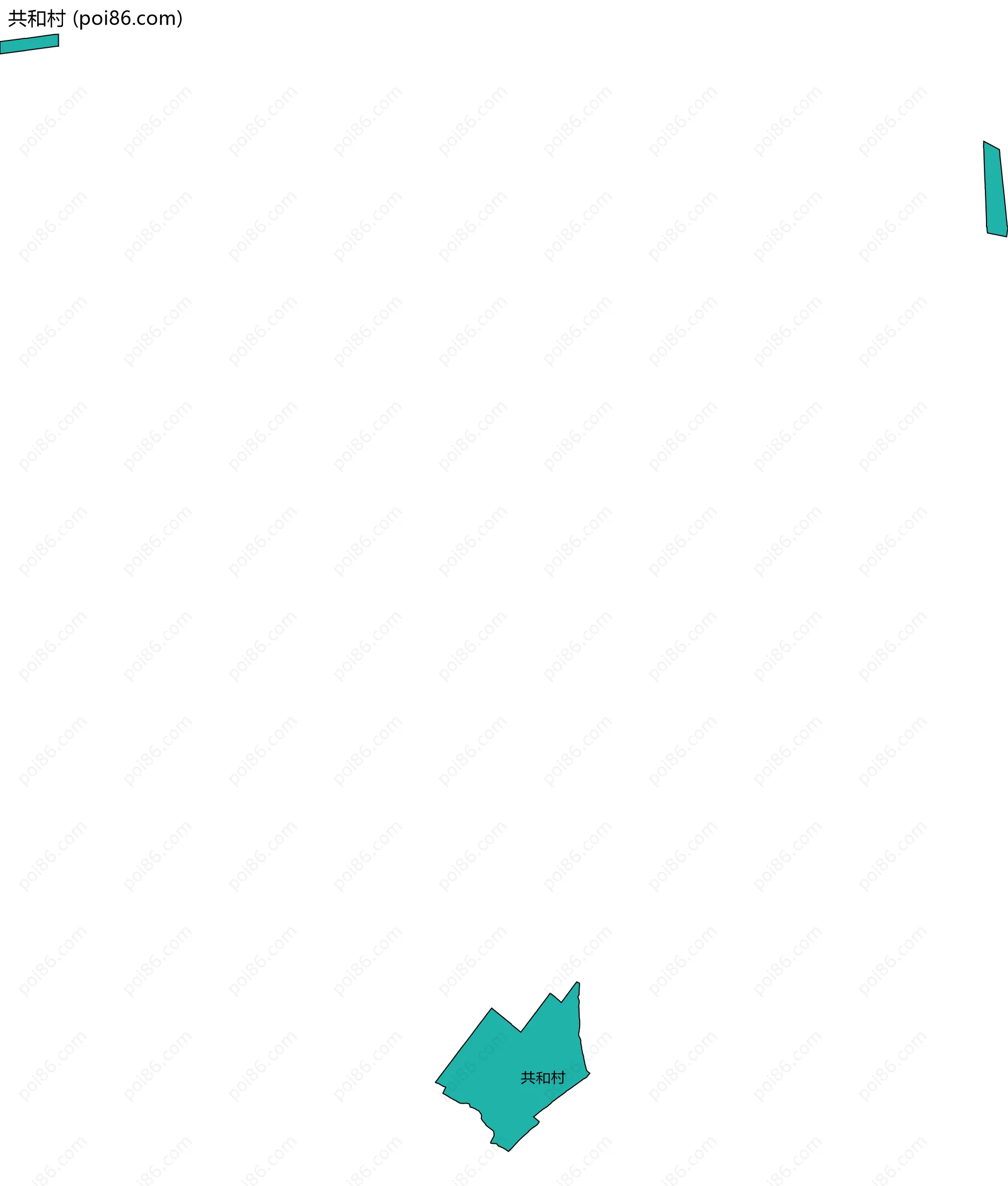 共和村边界地图