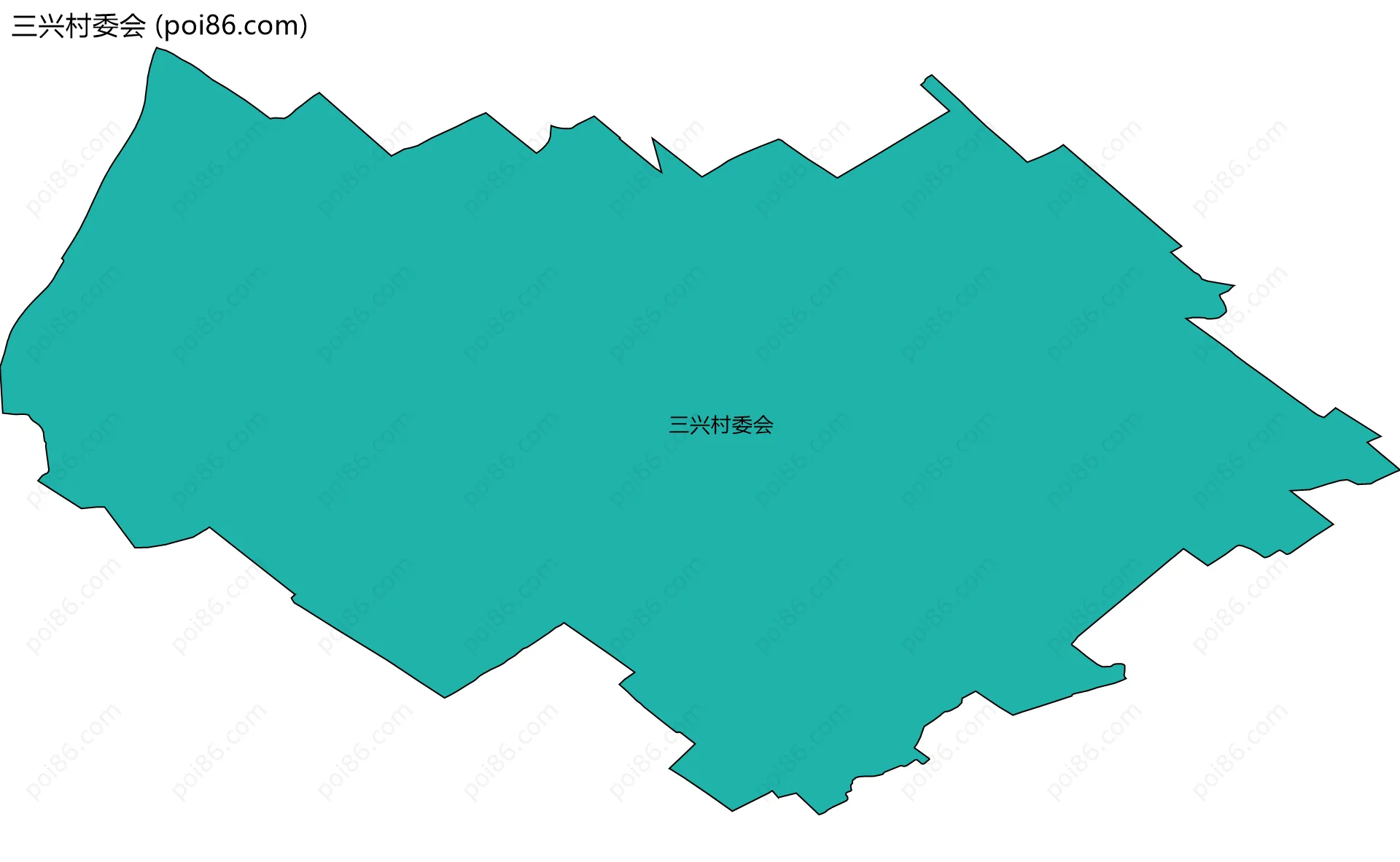三兴村委会边界地图