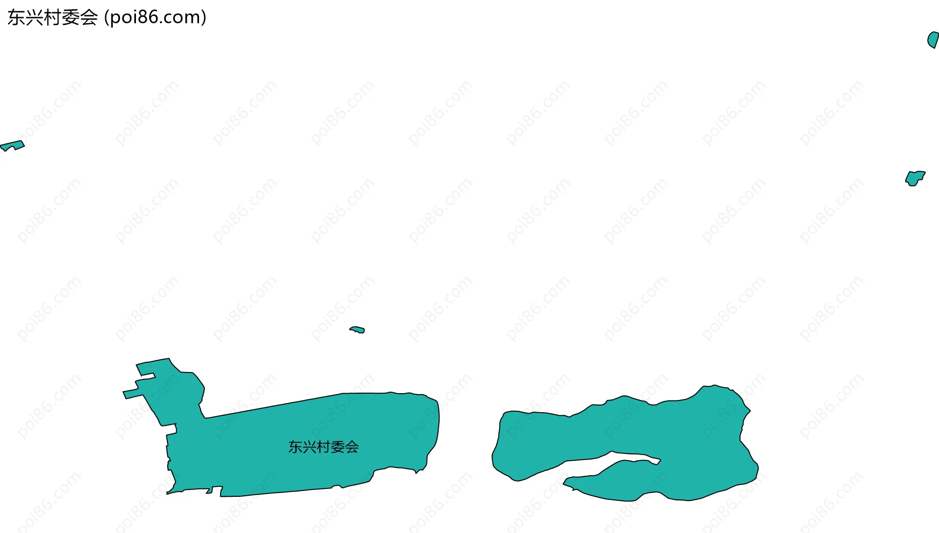 东兴村委会边界地图