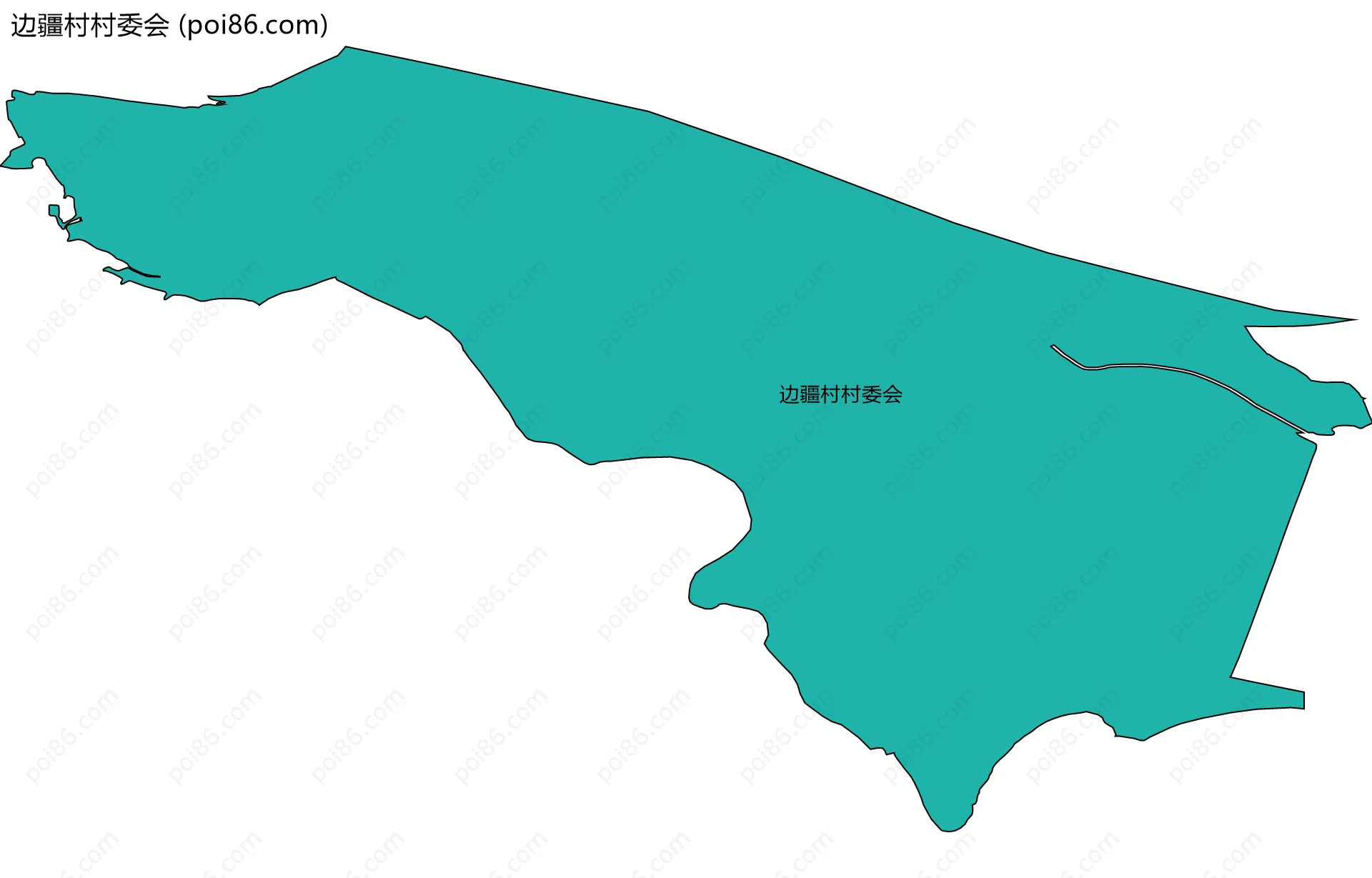 边疆村村委会边界地图