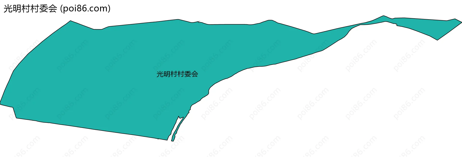 光明村村委会边界地图