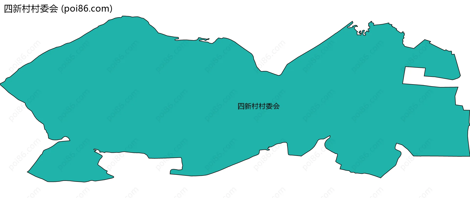 四新村村委会边界地图